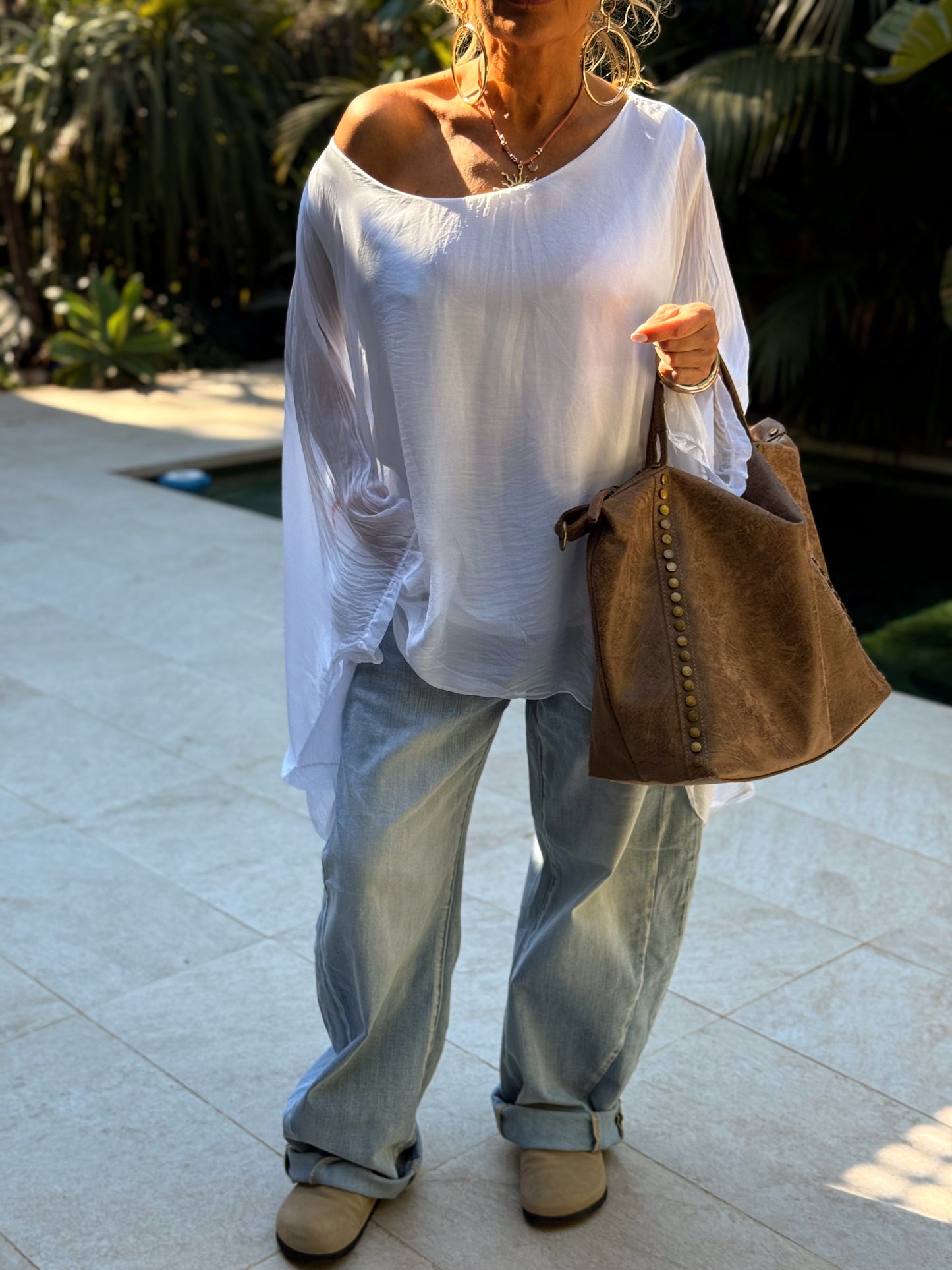 BLUSA CON TOP OVERSIZE ASIMÉTRICA NOA MULTICOLOR