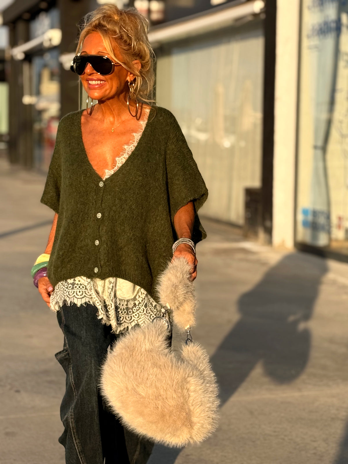CHALECO OVERSIZE MARIANA MULTICOLOR