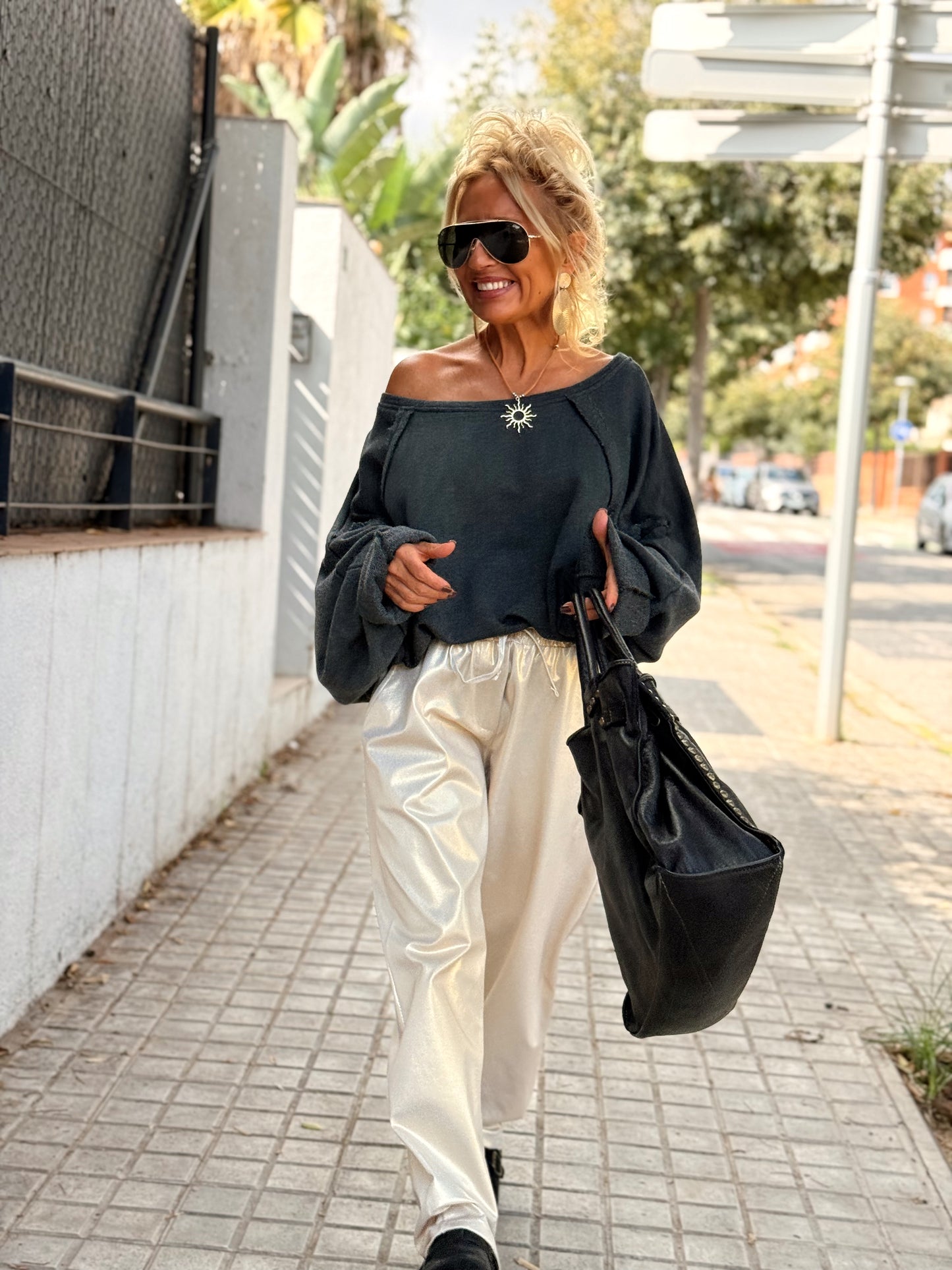 PANTALON BRILLANTE MULTICOLOR