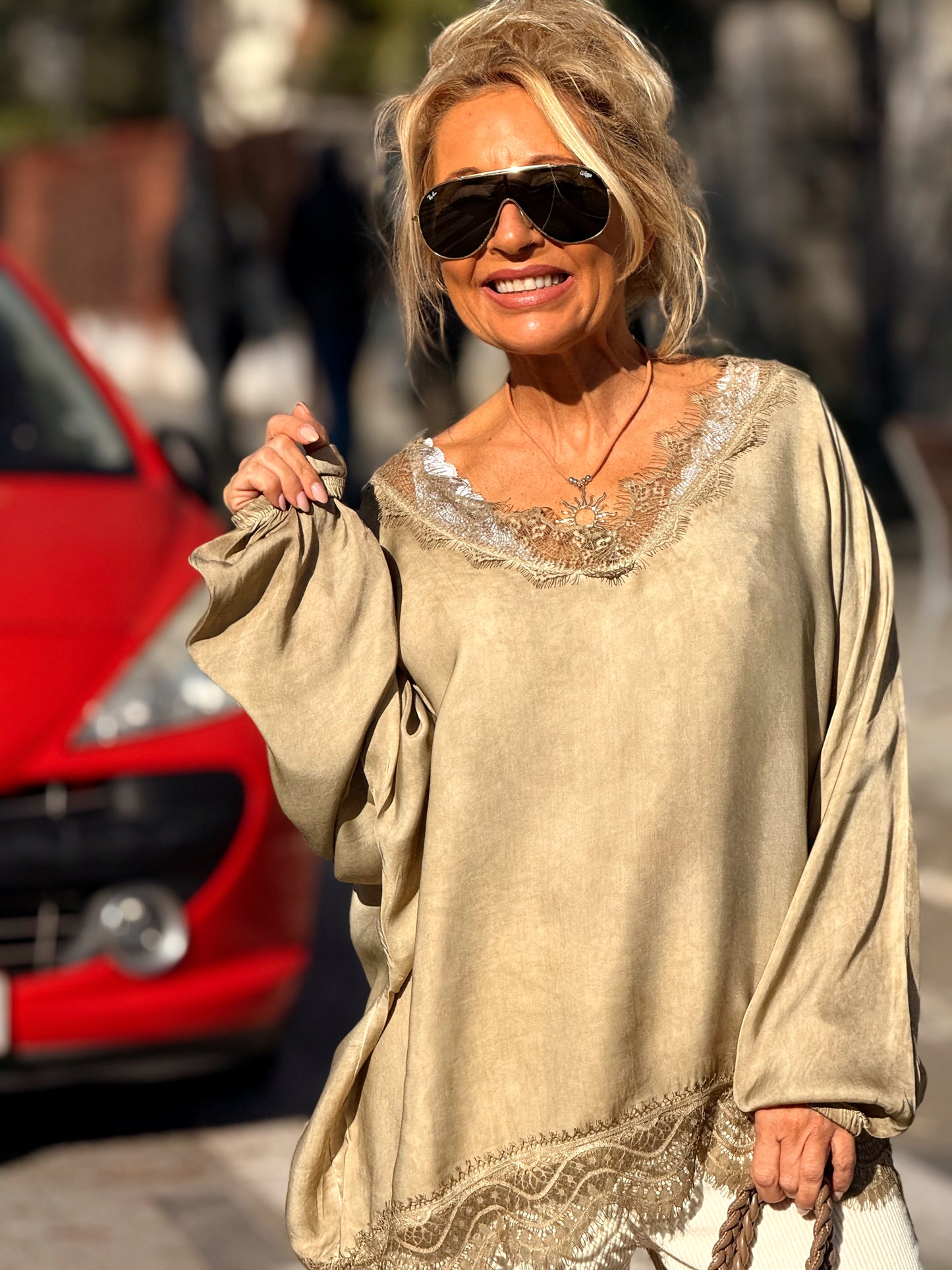 BLUSA OVERSIZE LENCERO PAULA MULTICOLOR