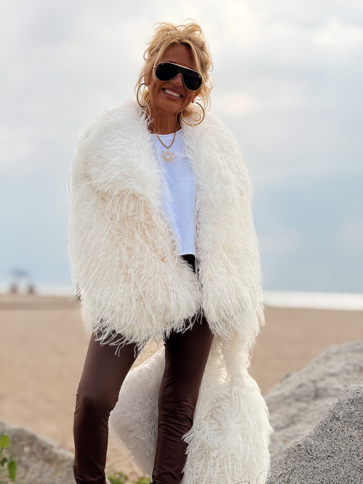 CHAQUETA DE PELO SINTÉTICO LUCAS MULTICOLOR