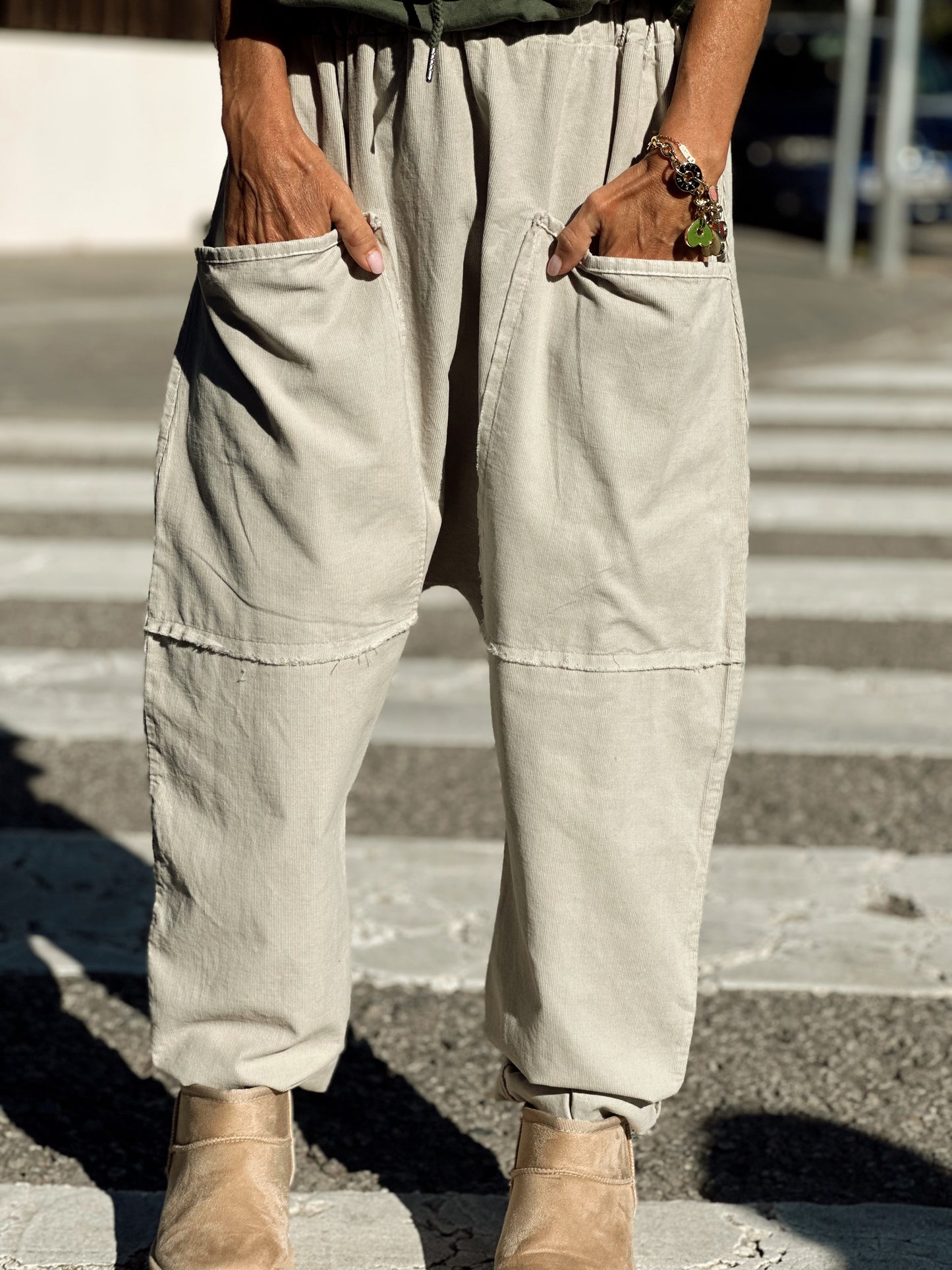 PANTALON OVERSIZE PANA JEROME BEIGE