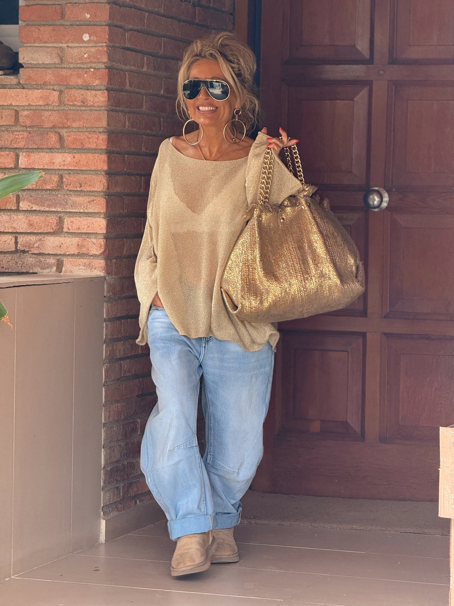 JERSEY BRILLANTE SUPER OVERSIZE ARLETTE MULTICOLOR