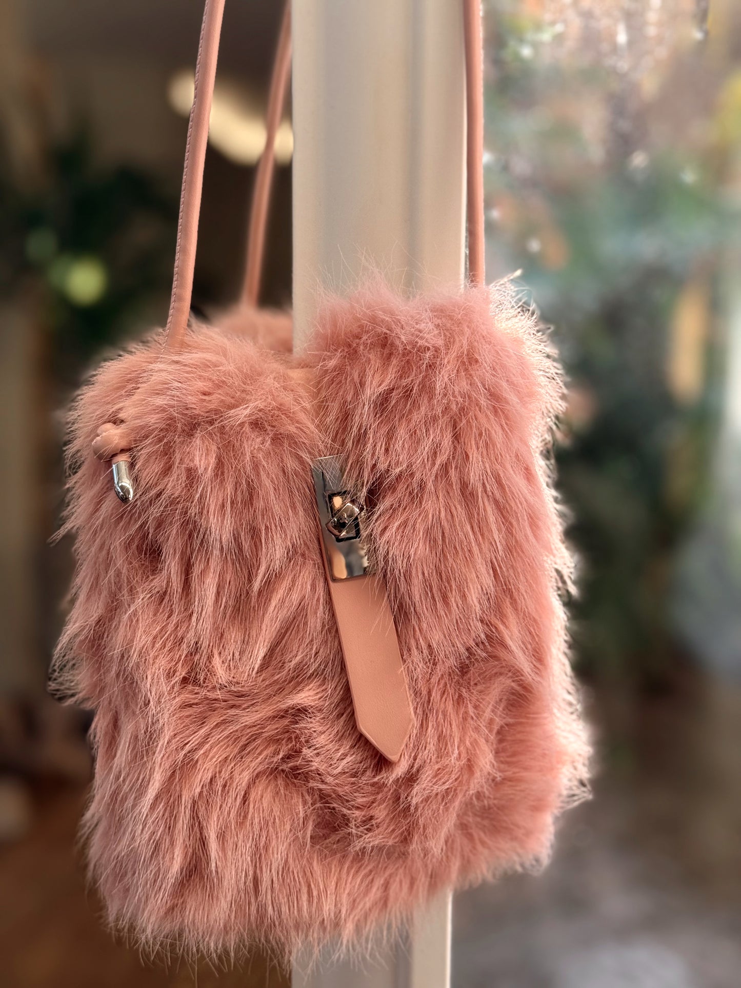 BOLSILLO DE OMBRO PELO SINTÉTICO MULTICOLOR