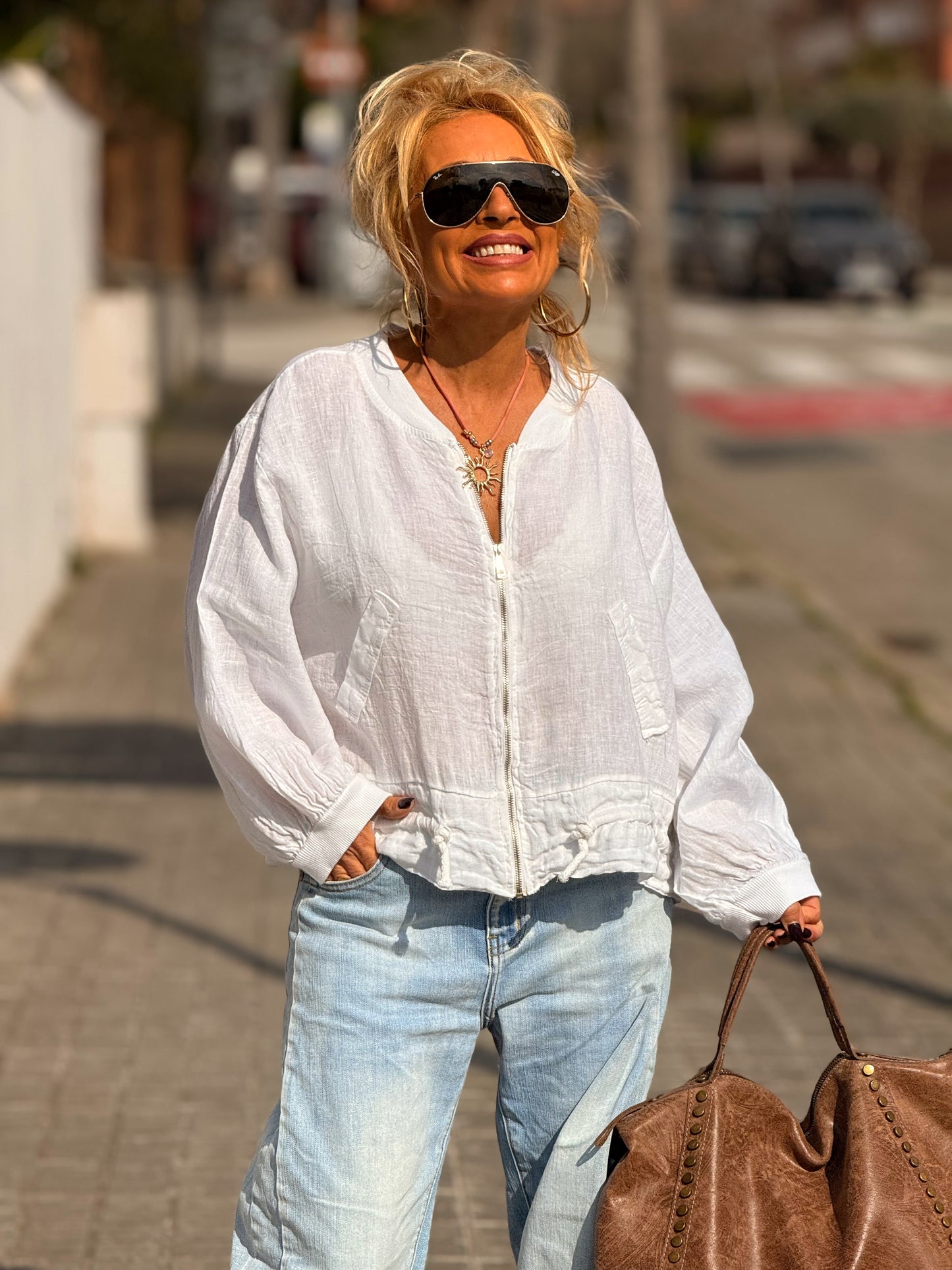 BOMBER LINO CAMILLE MULTICOLOR