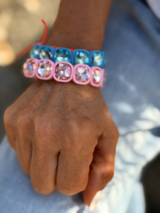 PULSERA CRISTAL MULTICOLOR