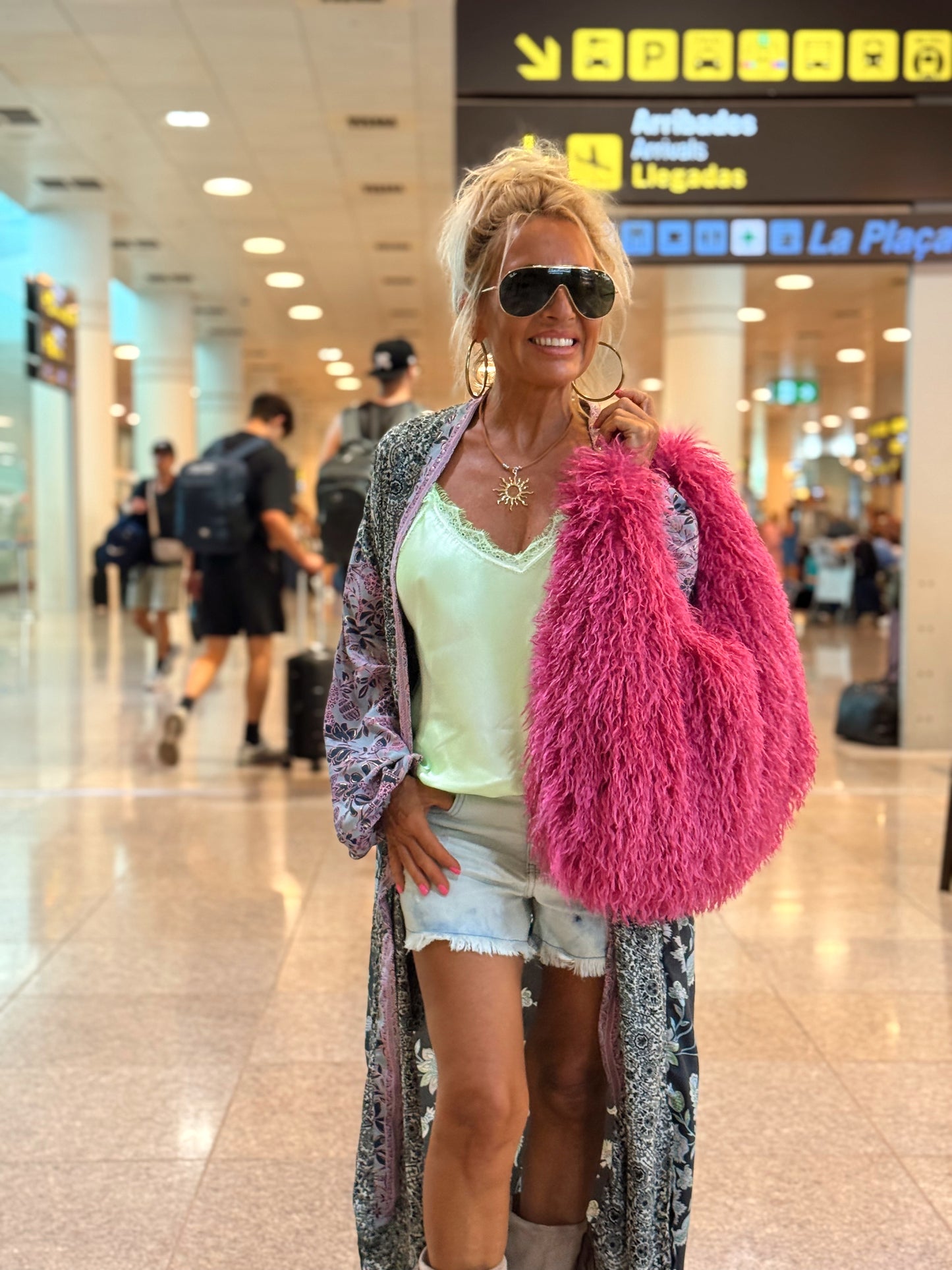 BOLSO PELO SINTÉTICO KEZIA MULTICOLOR