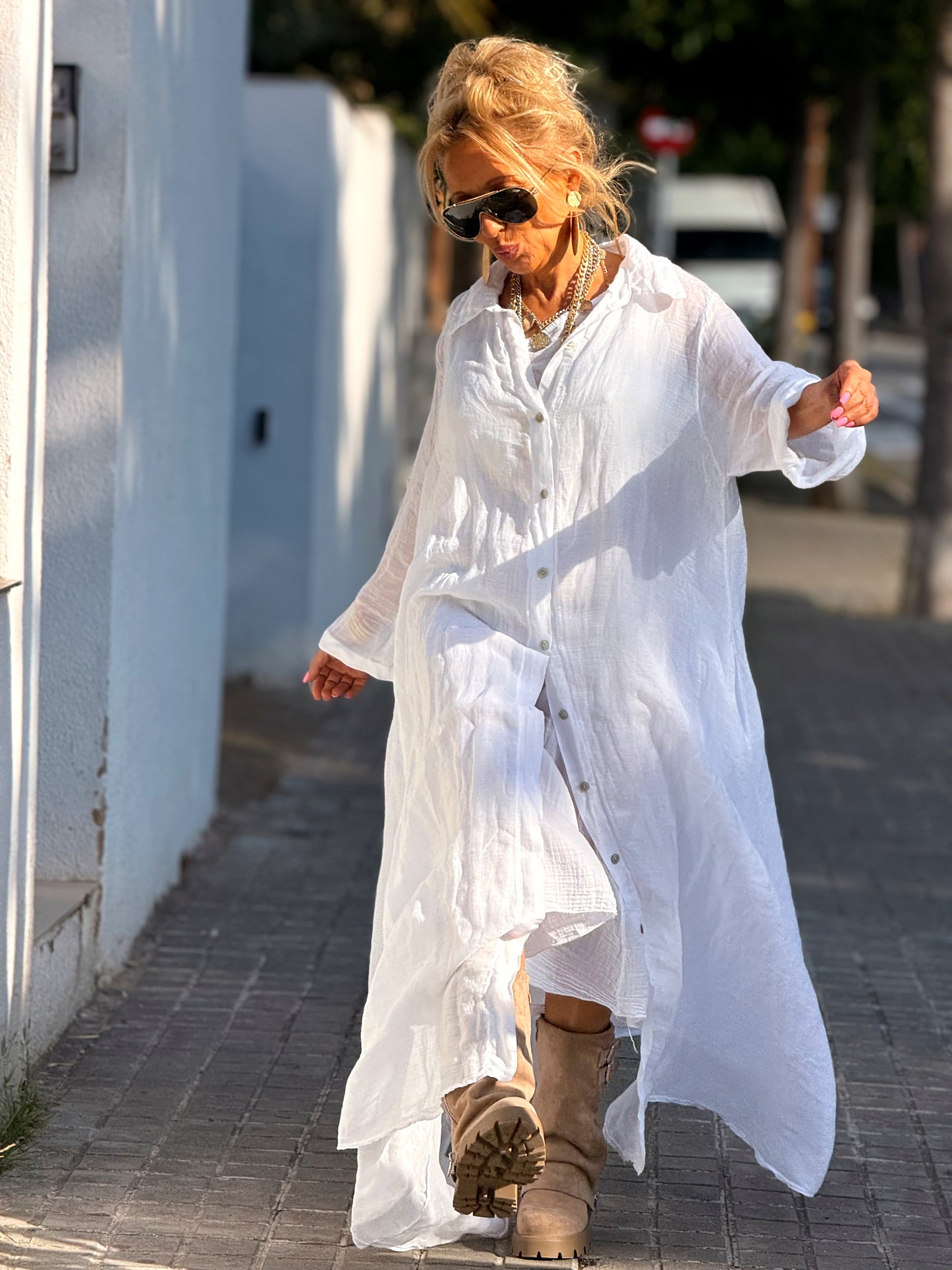 VESTIDO-CAMISA DOBLE ZAIRA MULTICOLOR