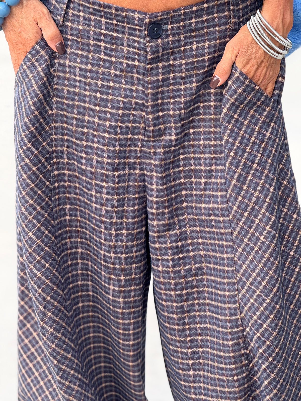 PANTALON CUADROS LEA MULTICOLOR