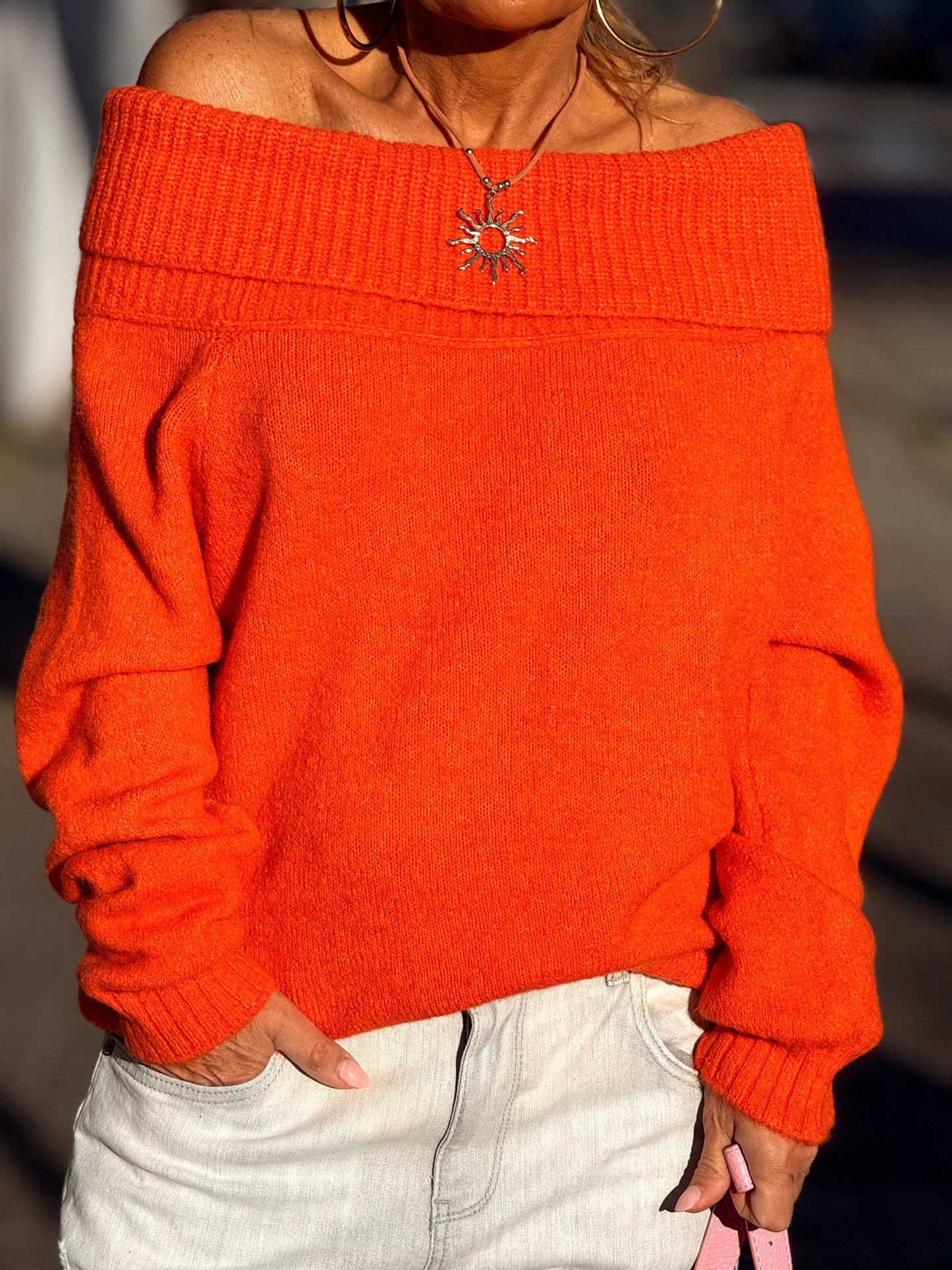 JERSEY DE PUNTO BARDOT MULTICOLOR