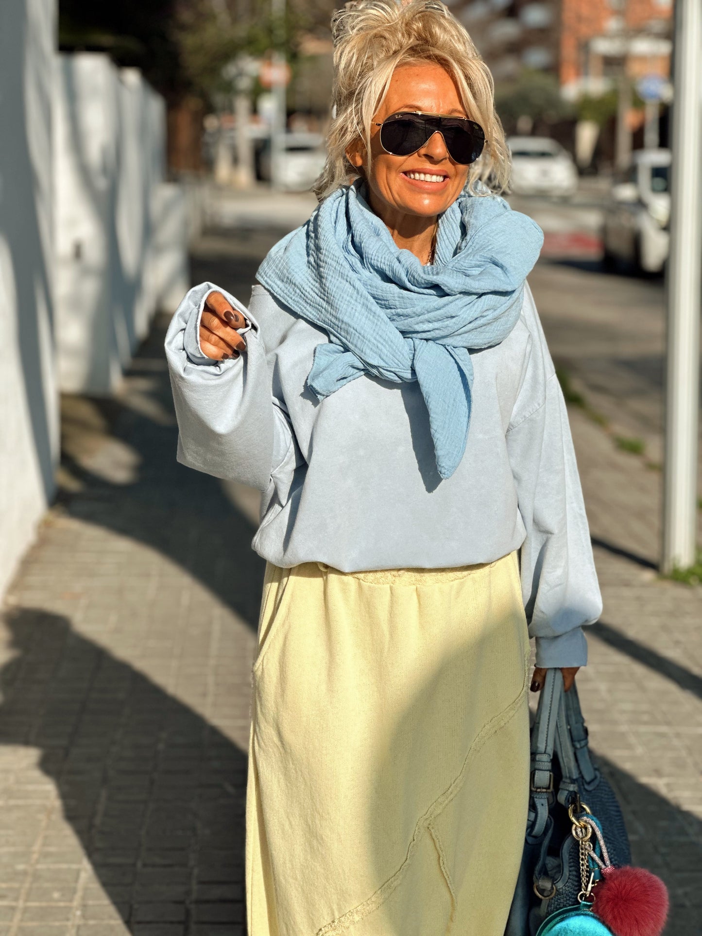 PAÑUELO PAREO PANAL MULTICOLOR