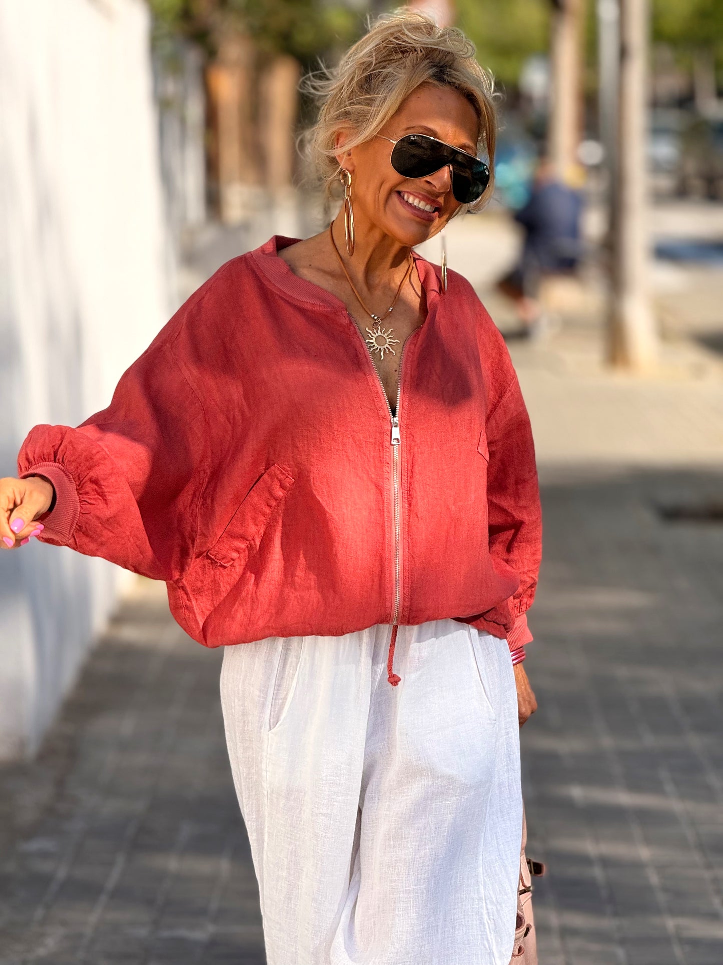 BOMBER LINO CAMILLE MULTICOLOR