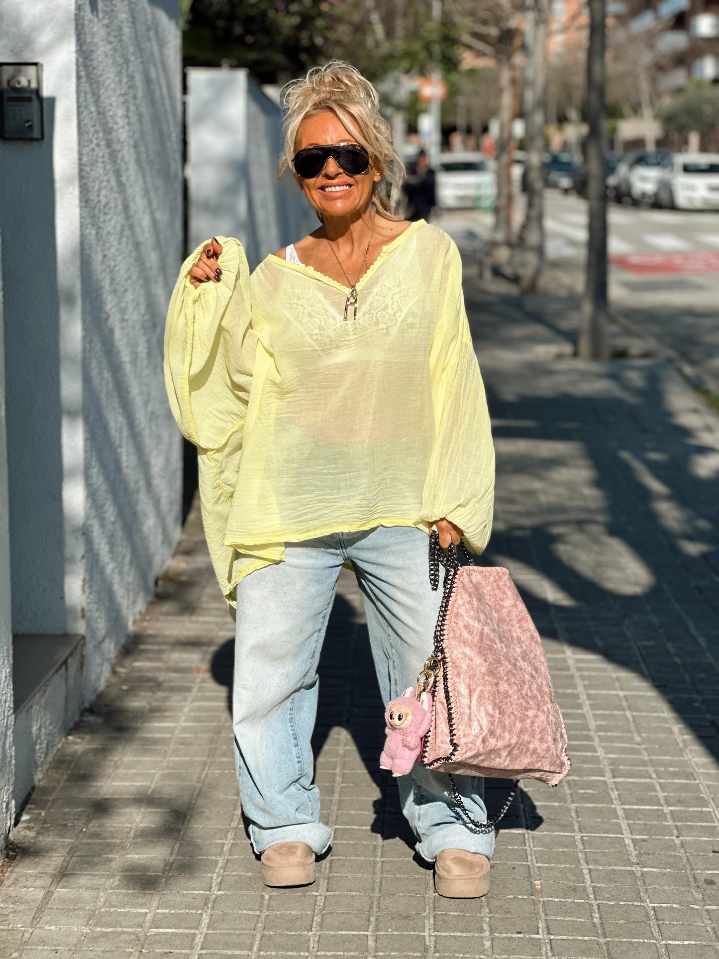 BLUSA SUPER OVERSIZE LUPA MULTICOLOR