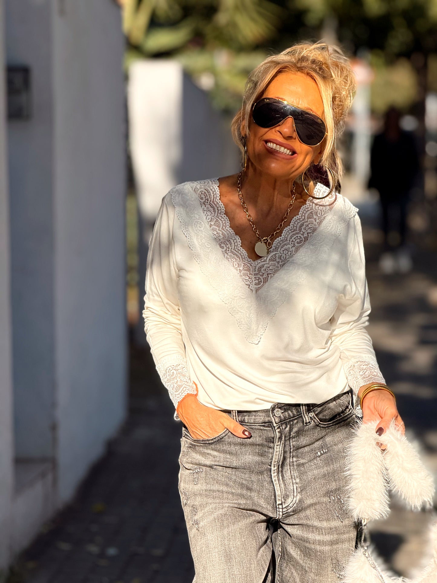 CAMISETA LENCERO SUPER OVERSIZE ANDREA MULTICOLOR