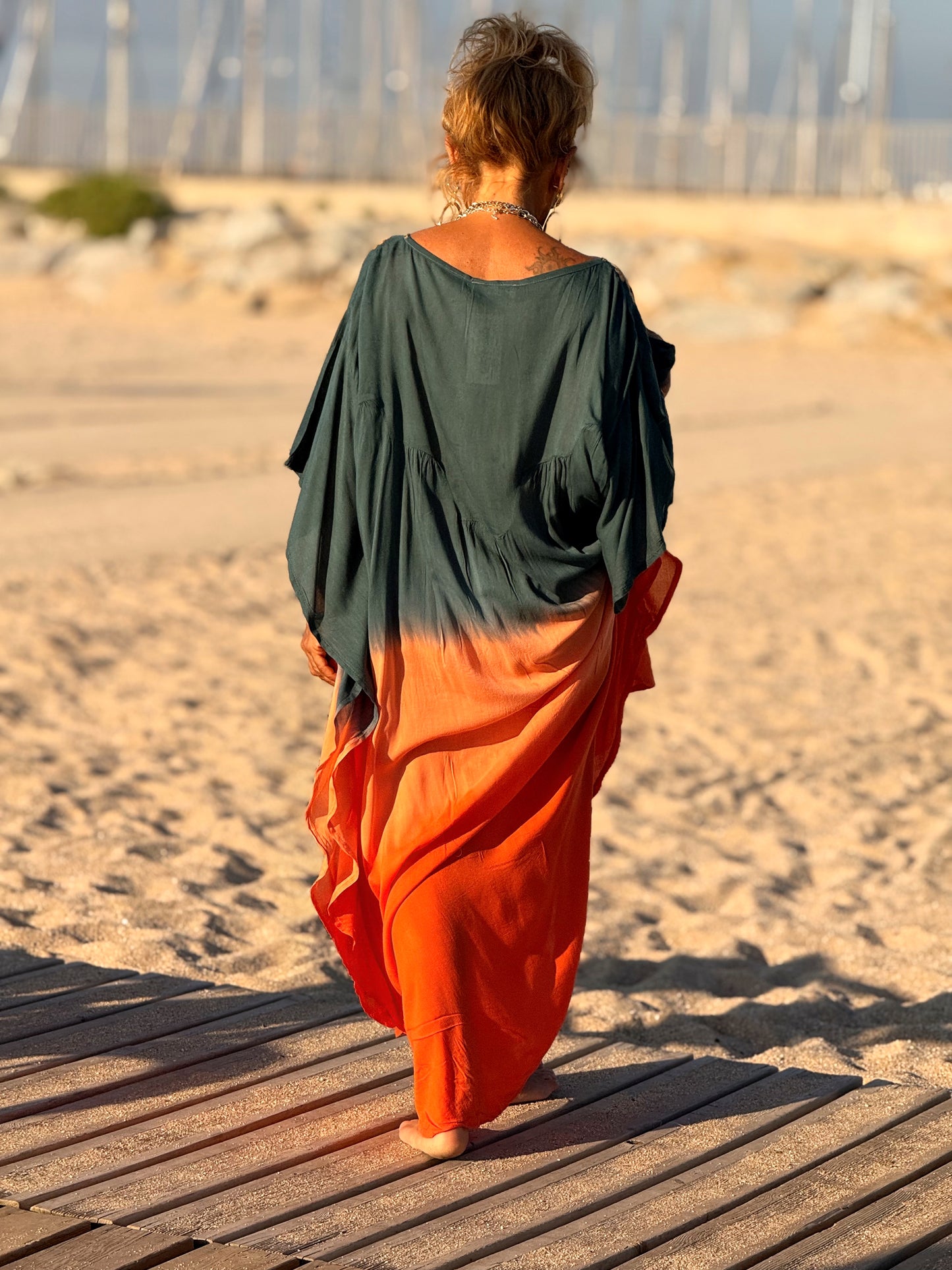 VESTIDO KAFTAN MIKONOS MULTICOLOR