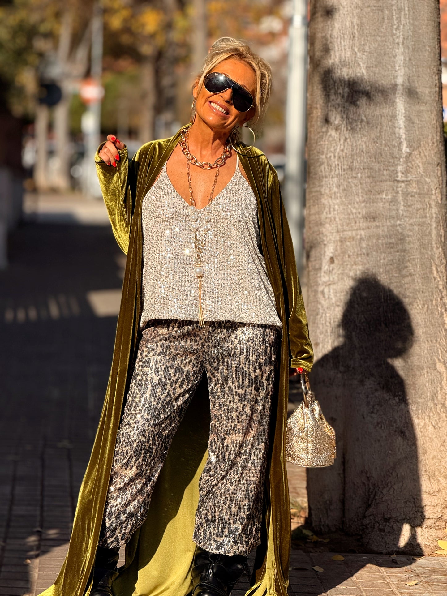 PANTALÓN LENTEJUELAS ANIMAL PRINT