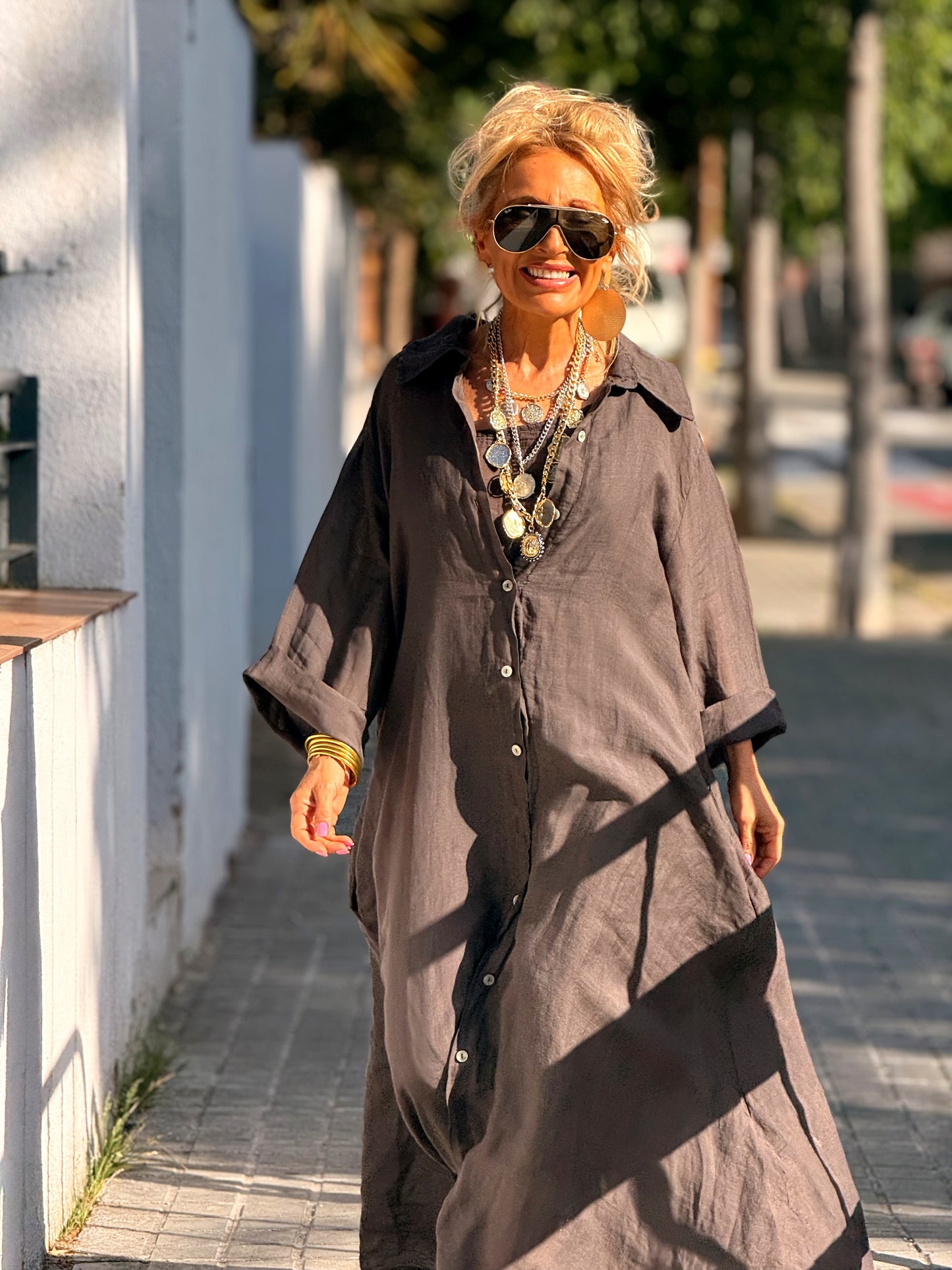 VESTIDO-CAMISA DOBLE ZAIRA MULTICOLOR