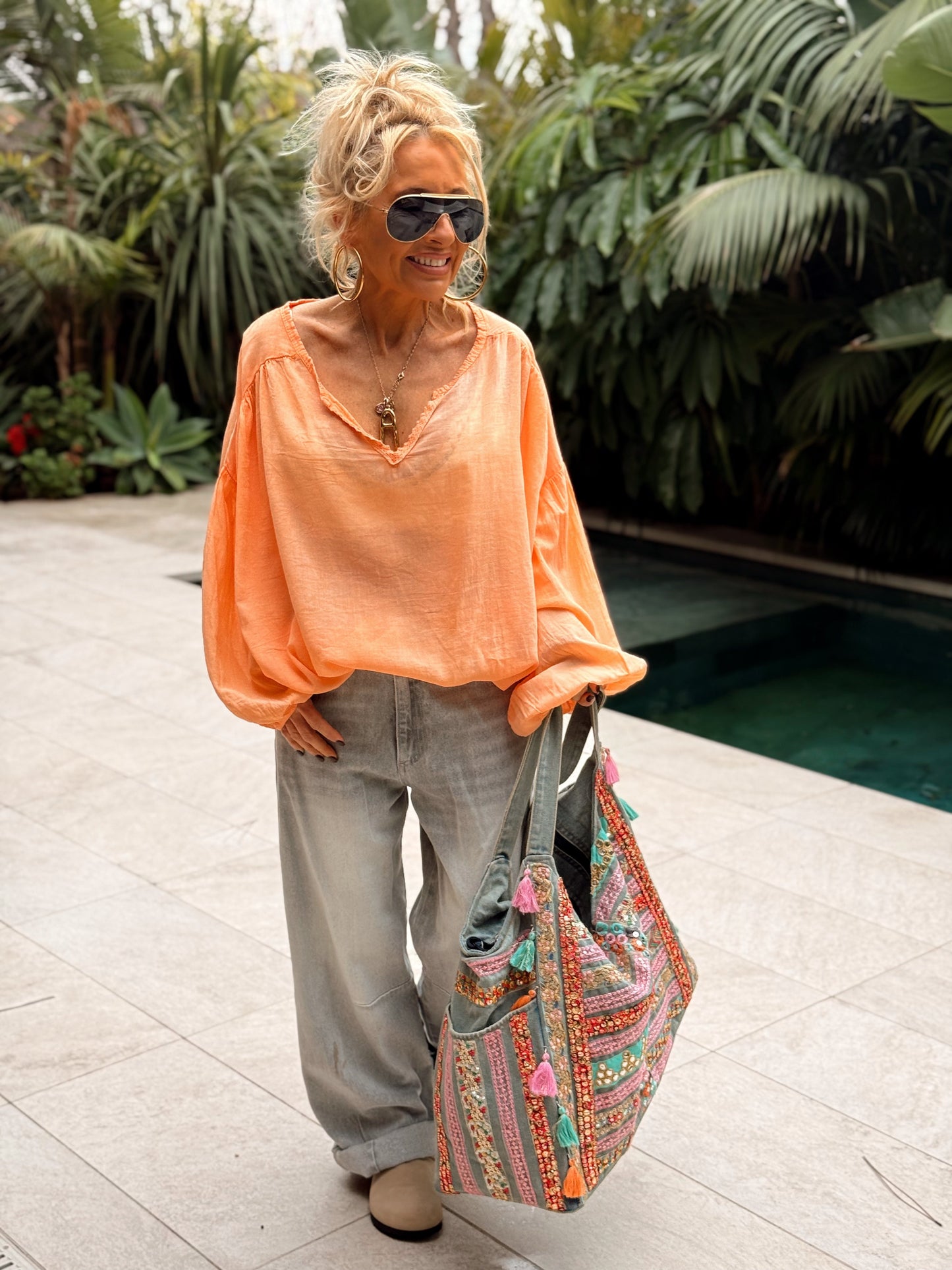 BLUSA SUPER OVERSIZE LUPA MULTICOLOR