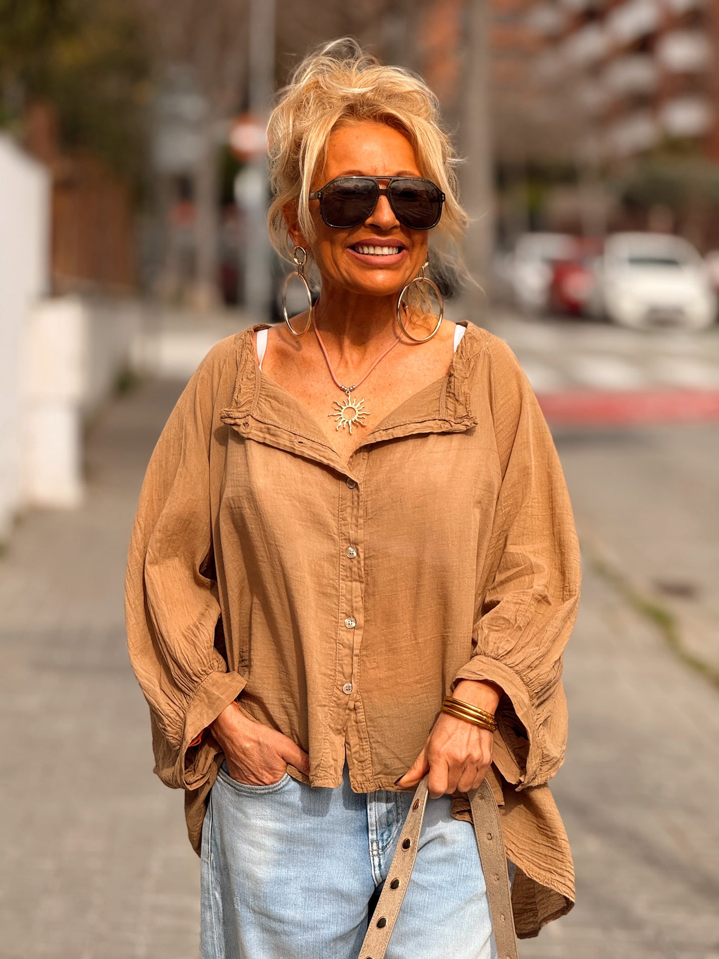 BLUSA OVERSIZE NINA MULTICOLOR