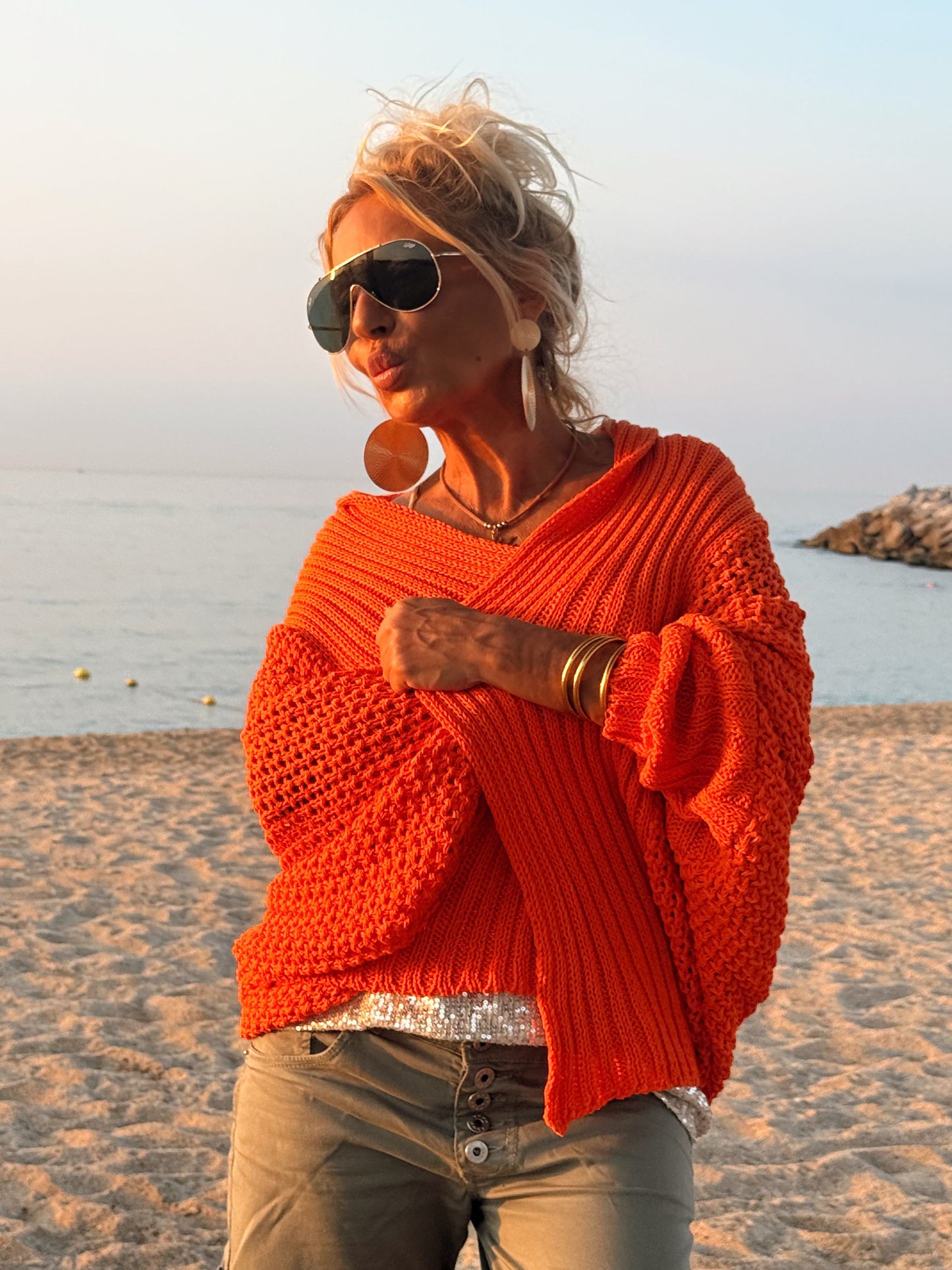 CHAQUETA AGUJERO SABINE MULTICOLOR