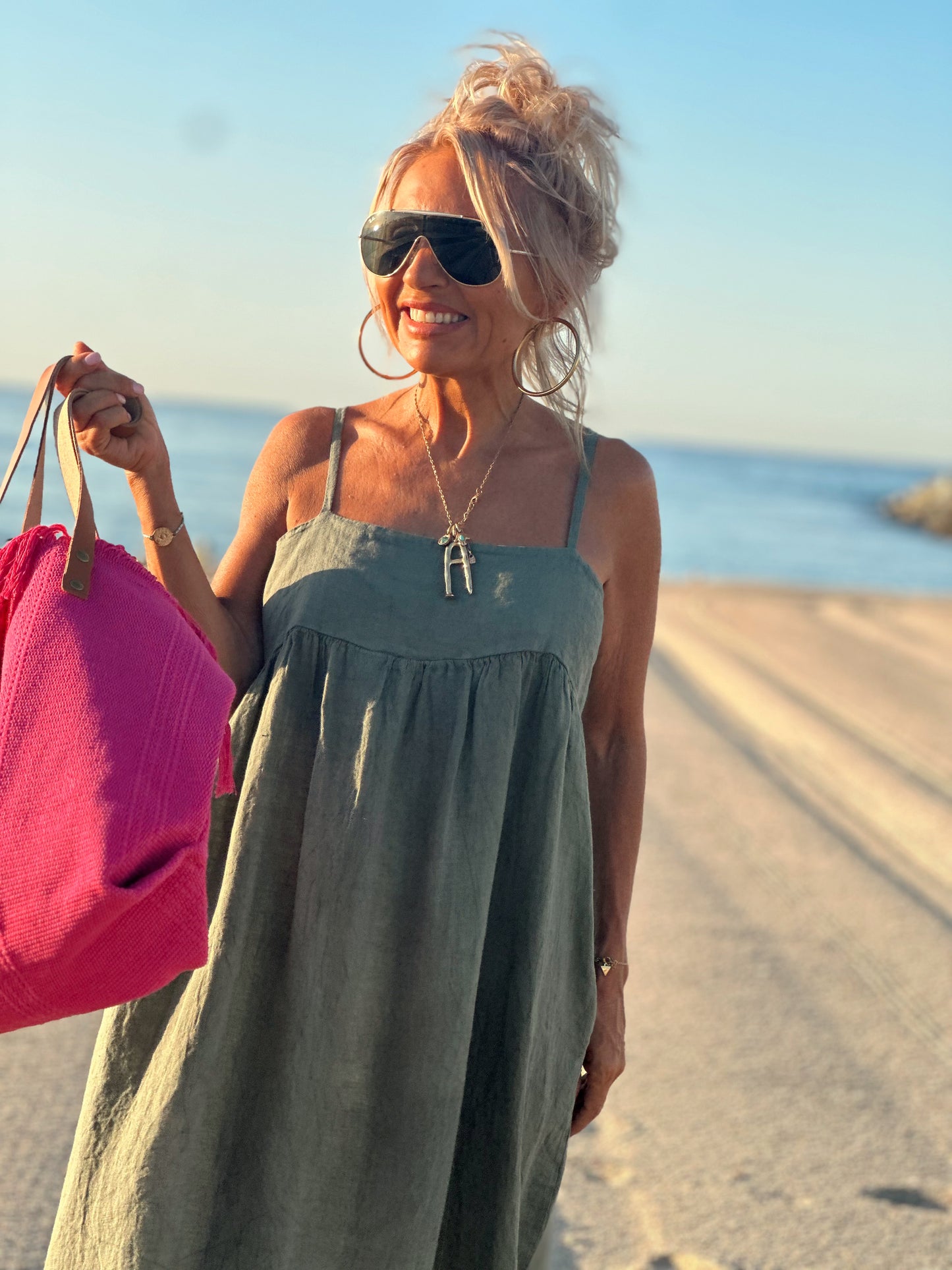 BOLSO PLAYA FUCSIA