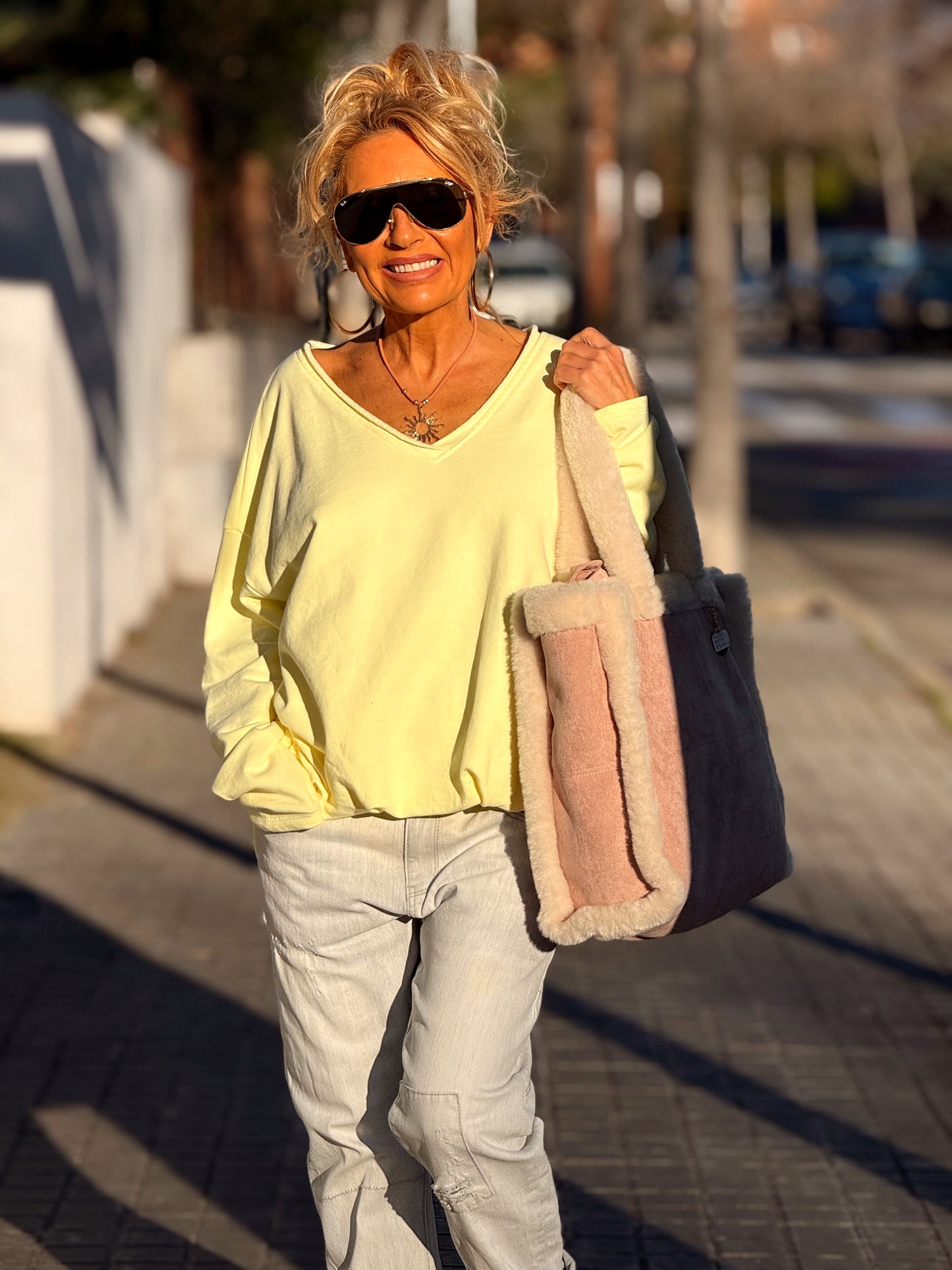 SUDADERA OVERSIZE FILOMENA MULTICOLOR