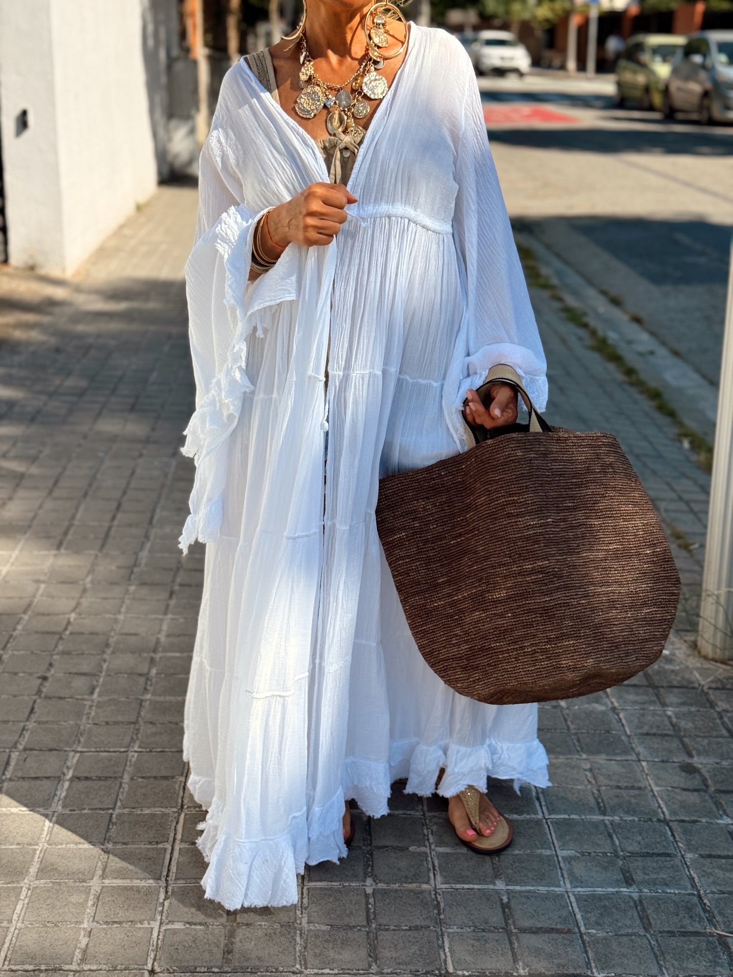 KIMONO SUPER OVERSIZE BOHO MULTICOLOR