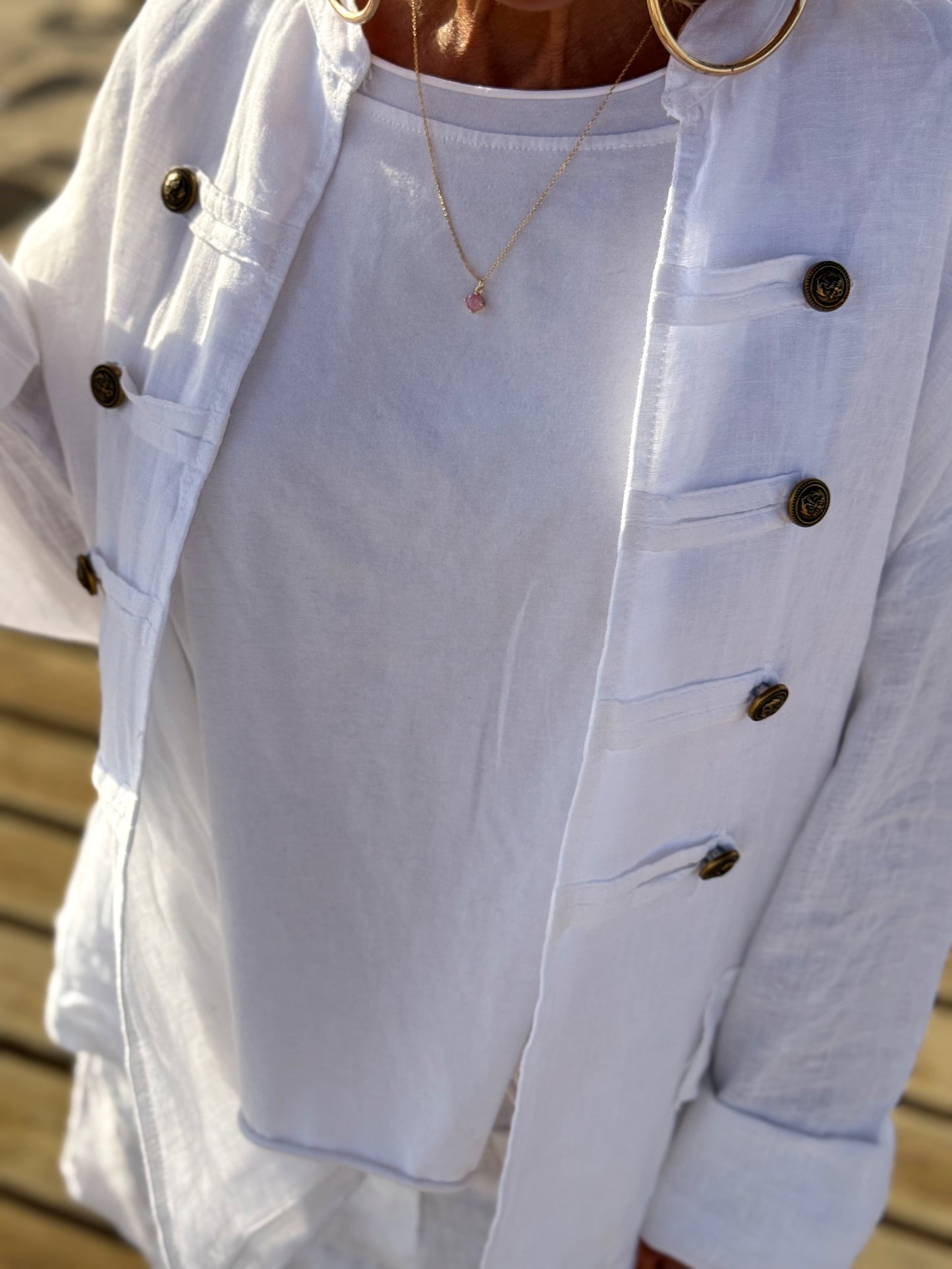 CHAQUETA LINO COLONIAL MULTICOLOR