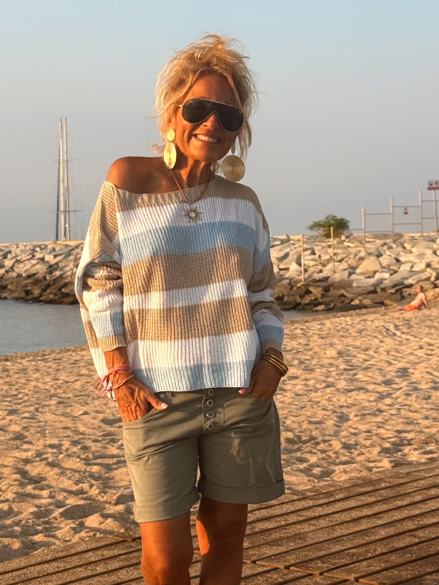 JERSEY CORTO RAYAS JULIETA MULTICOLOR