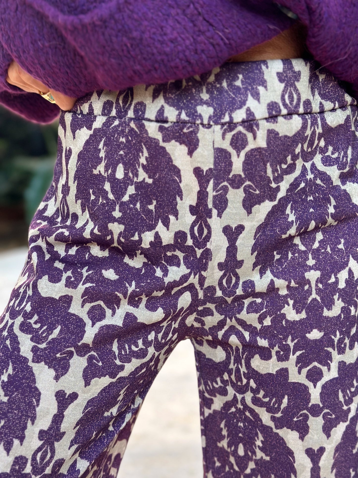 PANTALON ESTAMPADO BETTY LILAS