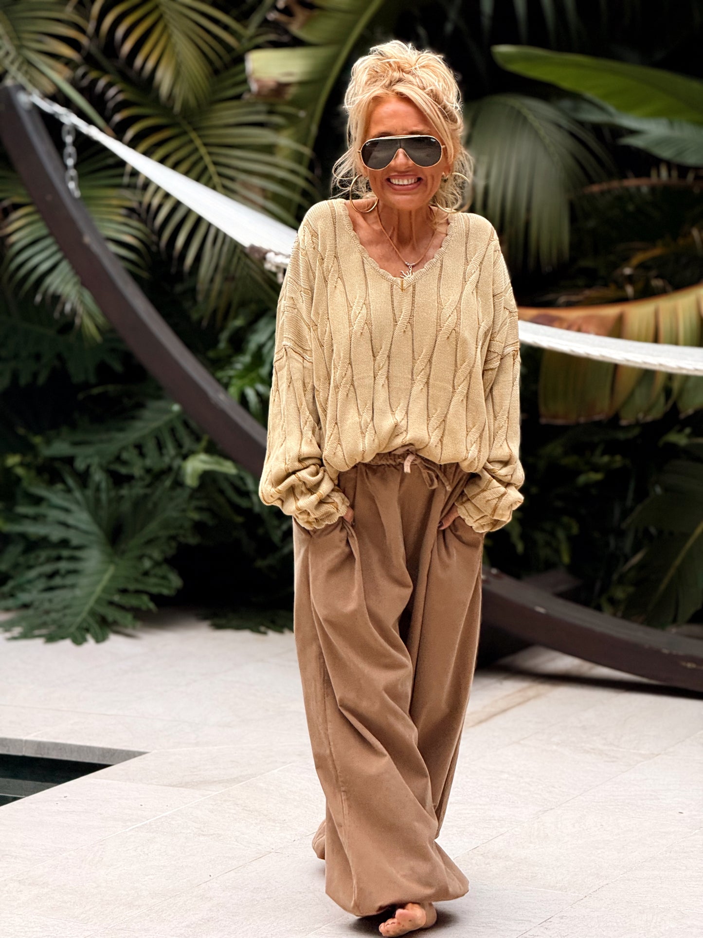 PANTALON OVERSIZE PANA JOGGER MULTICOLOR