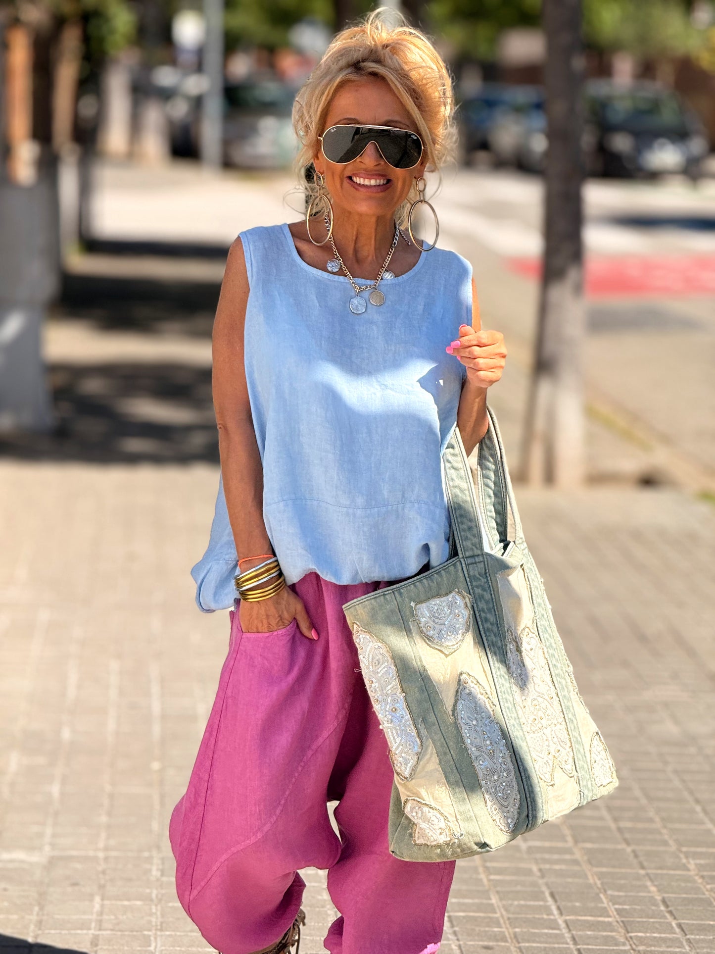 BLUSA LINO ARTHUR MULTICOLOR