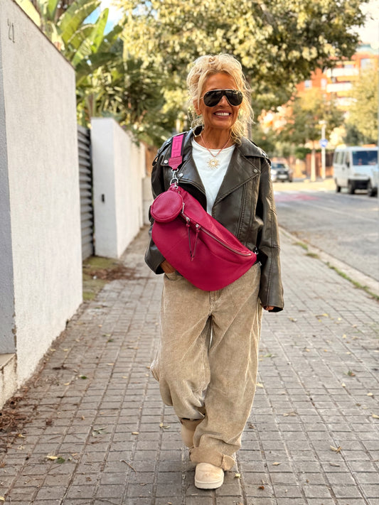 BOLSO RIÑONERA FUCSIA