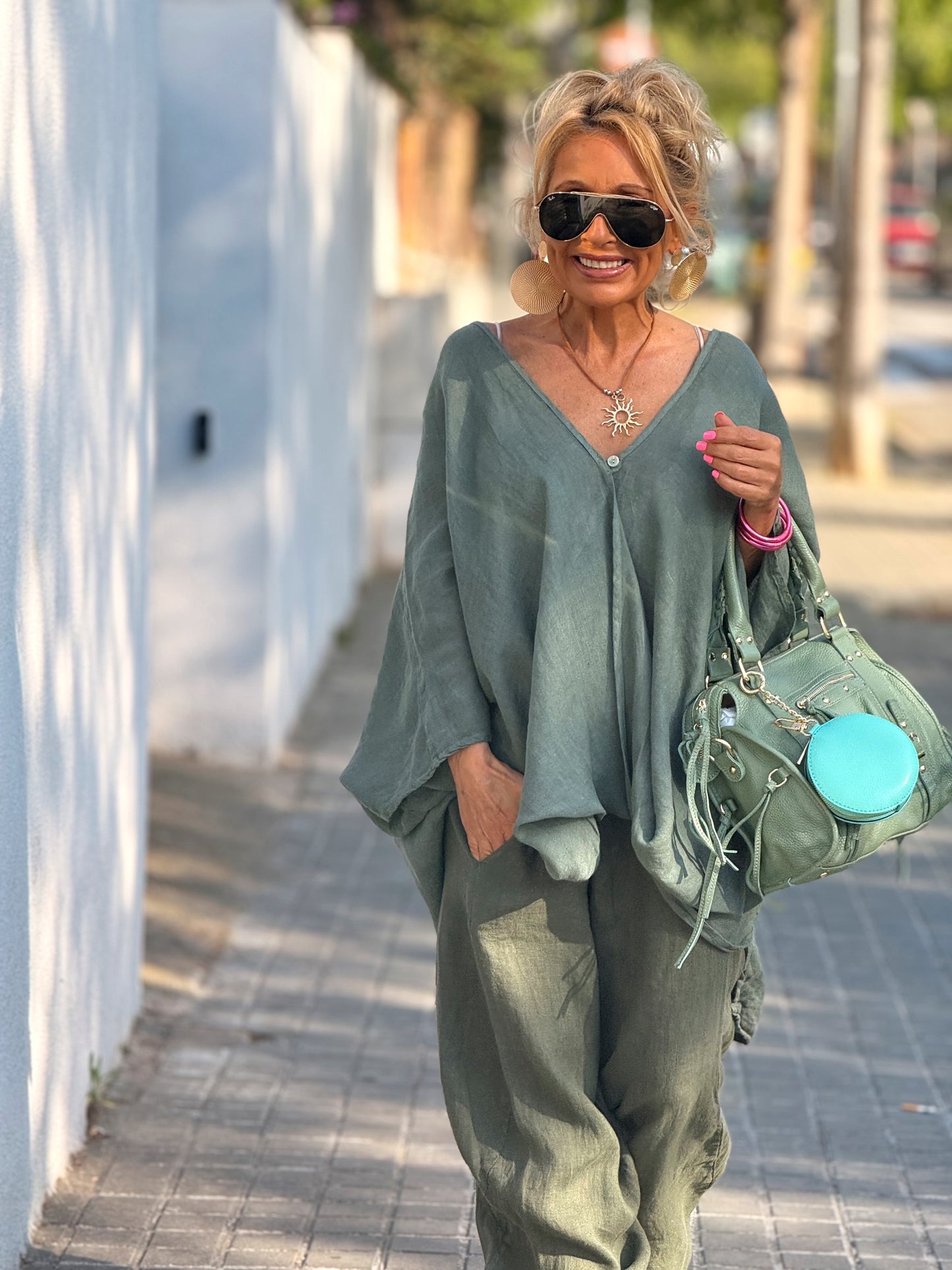 BLUSA SÚPER OVERSIZE MARIO MULTICOLOR