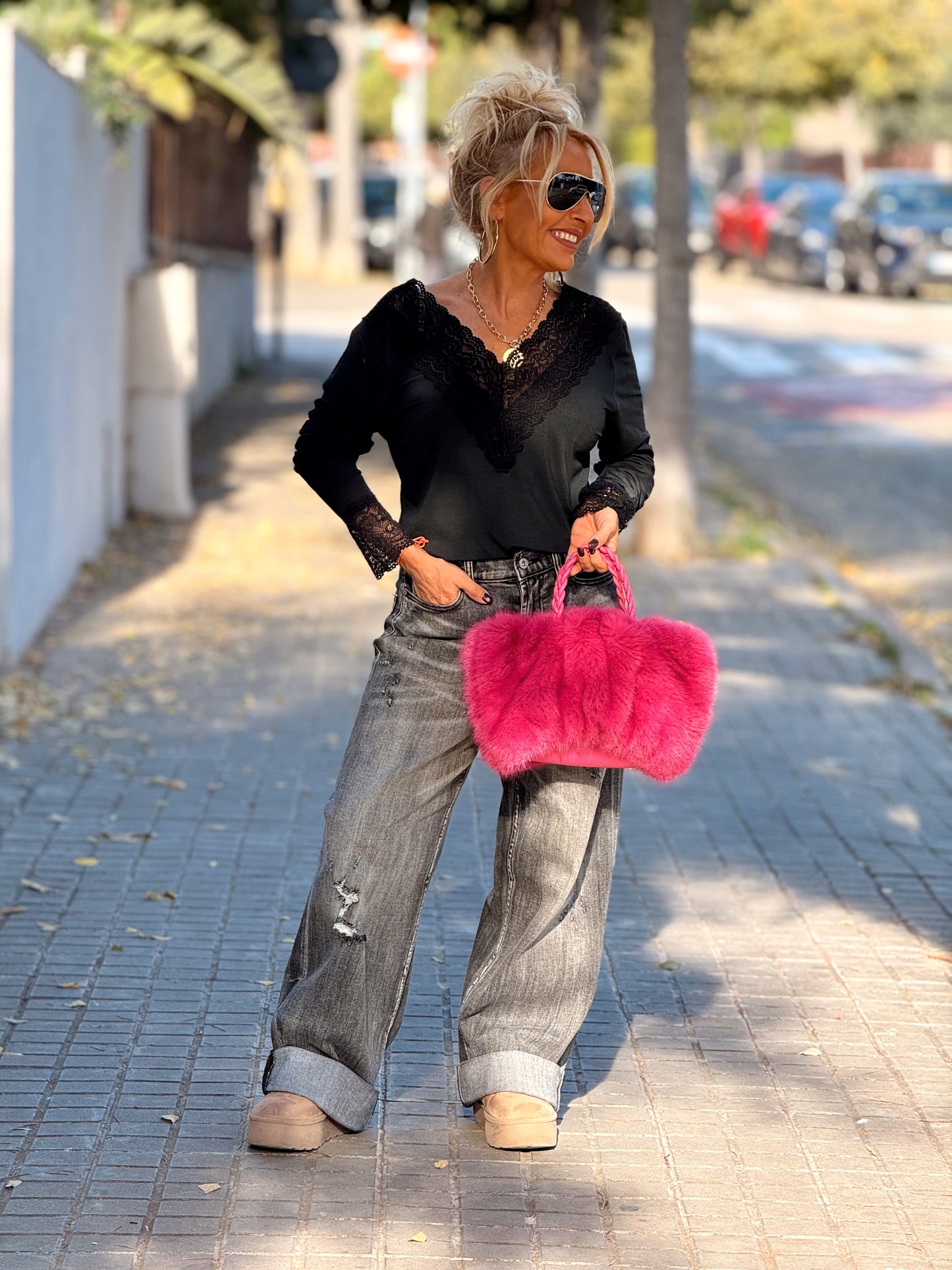 CAMISETA LENCERO SUPER OVERSIZE ANDREA MULTICOLOR