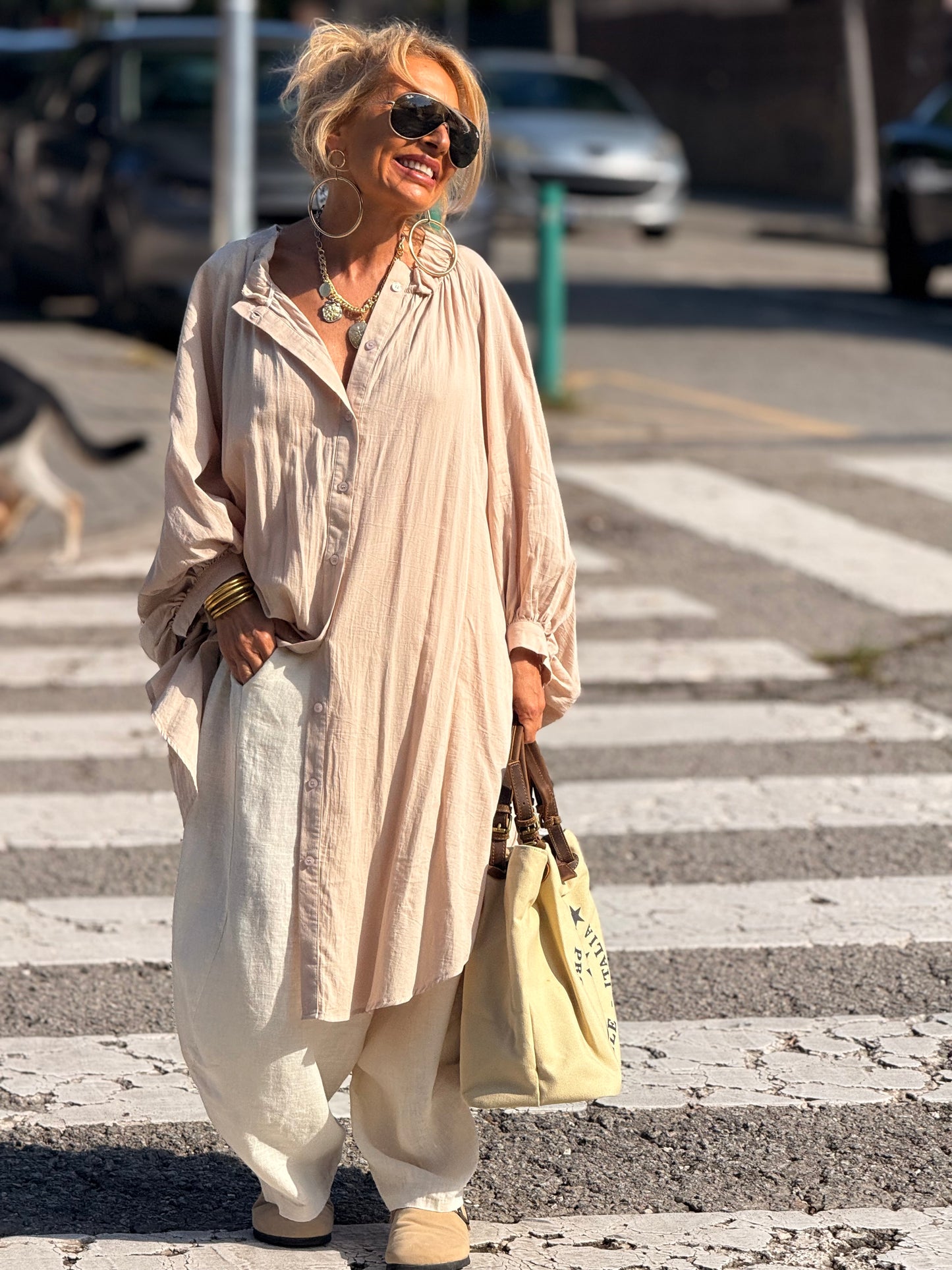 VESTIDO OVERSIZE NINA MULTICOLOR