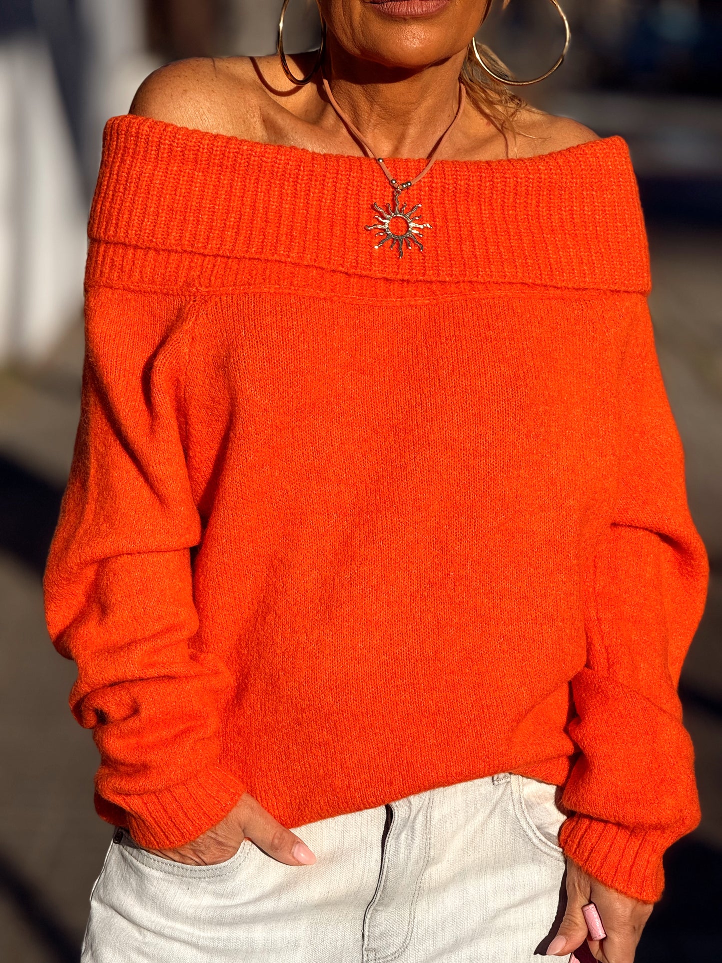 JERSEY DE PUNTO BARDOT MULTICOLOR