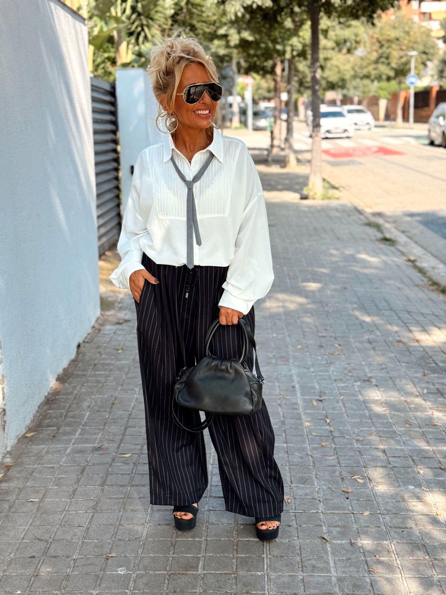 PANTALON OVERSIZE RAYAS MULTICOLOR