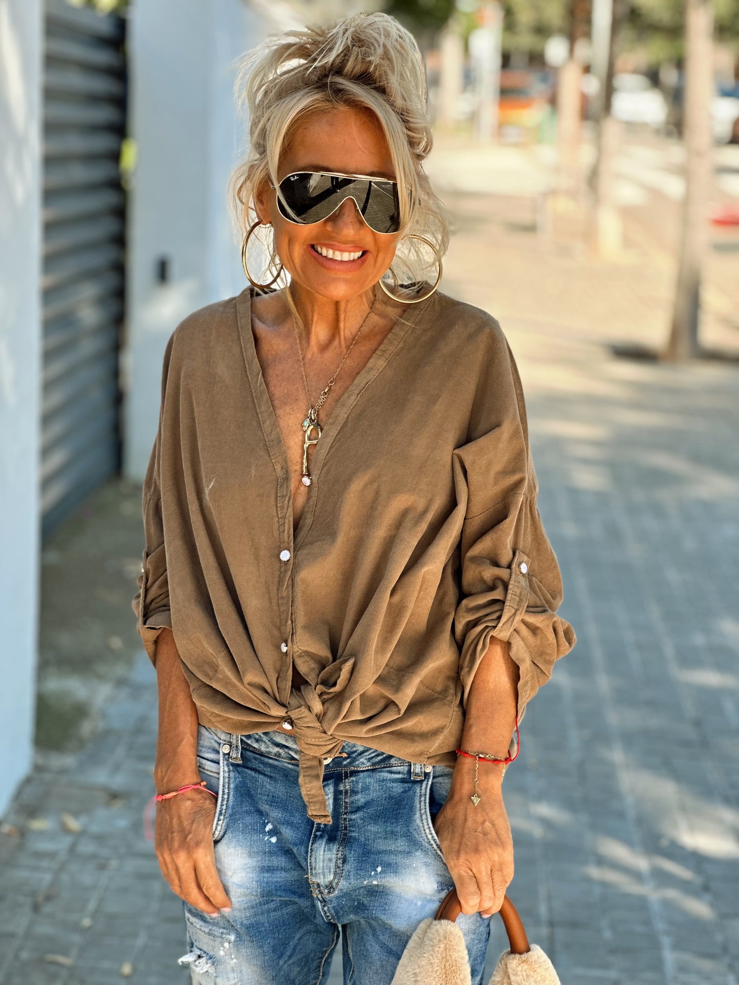 BLUSA PANA LUDIVINE CAMEL