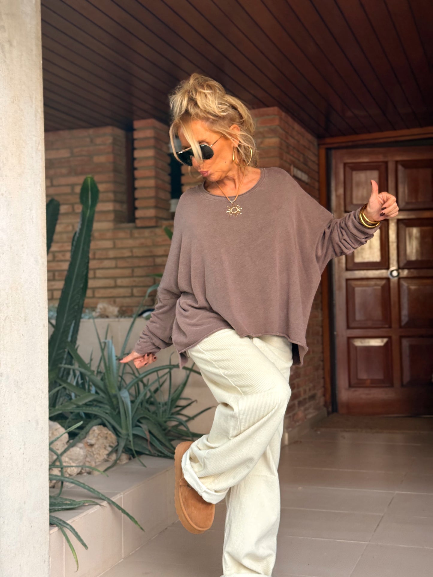 CAMISETA DESGASTADA OVERSIZE DANI MULTICOLOR