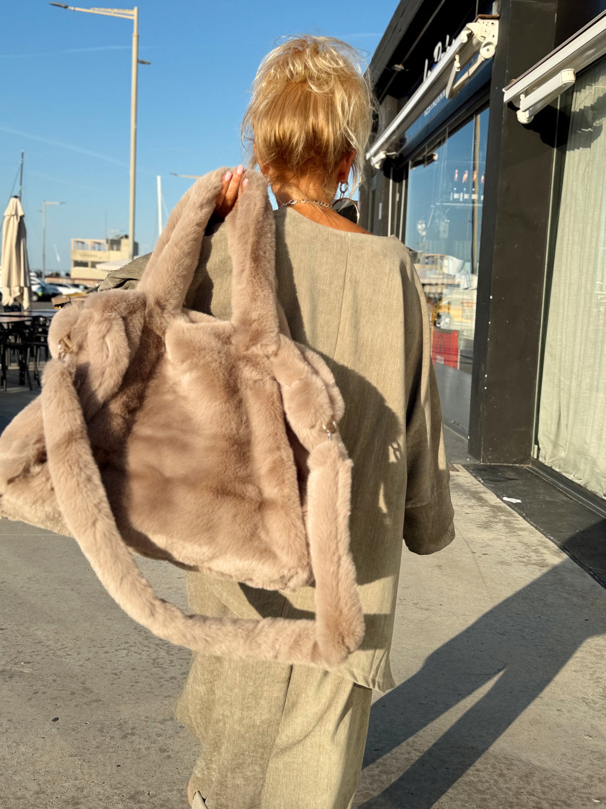 BOLSO XL PELO SINTÉTICO JORDI MULTICOLOR