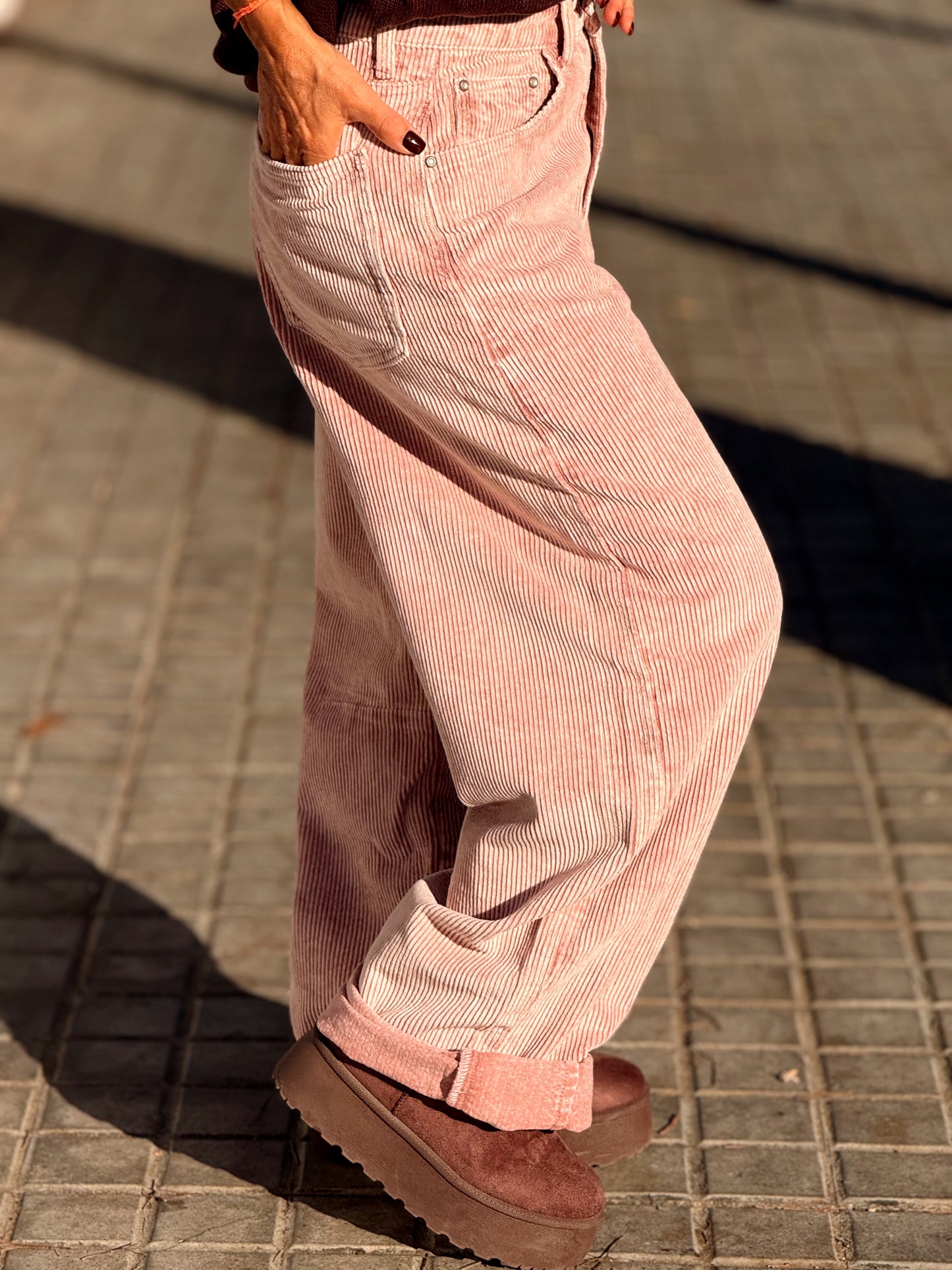 PANTALON DE PANA JOYCE MULTICOLOR