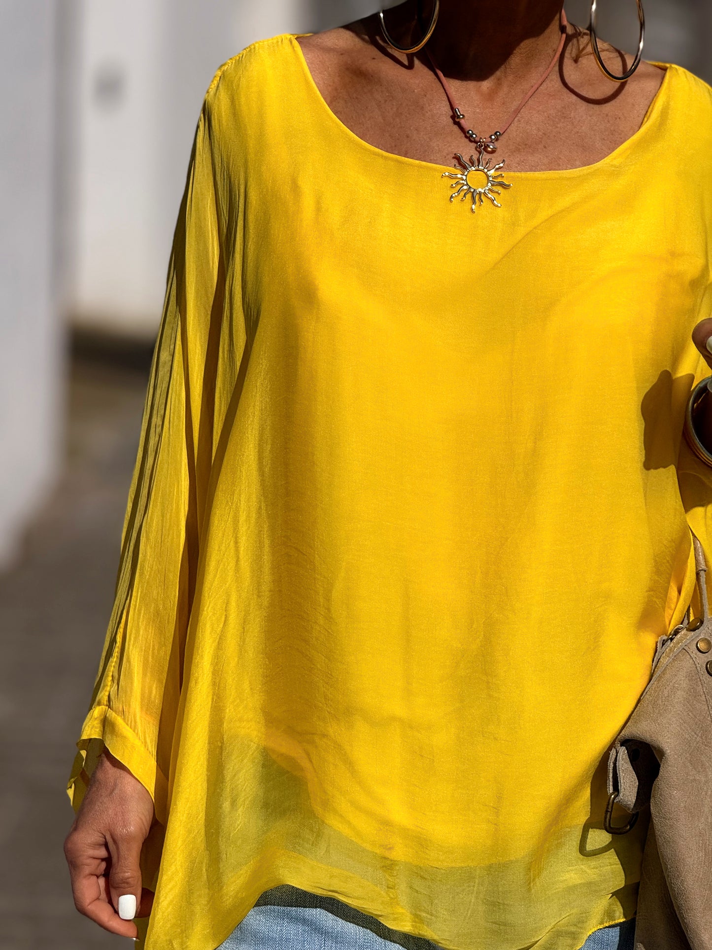 BLUSA CON TOP OVERSIZE ASIMÉTRICA NOA MULTICOLOR