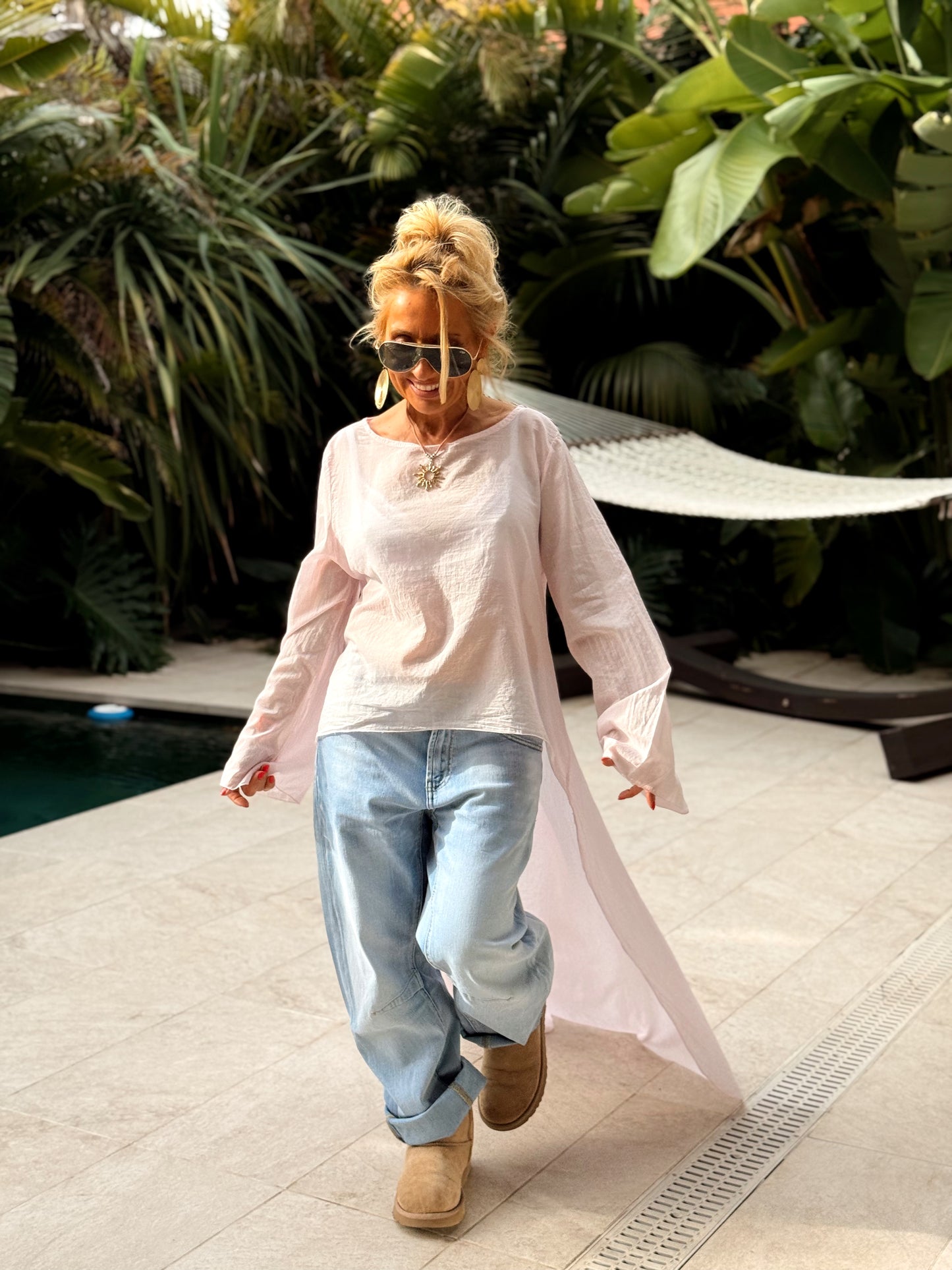 BLUSA ASIMÉTRICA ROSARIO MULTICOLOR