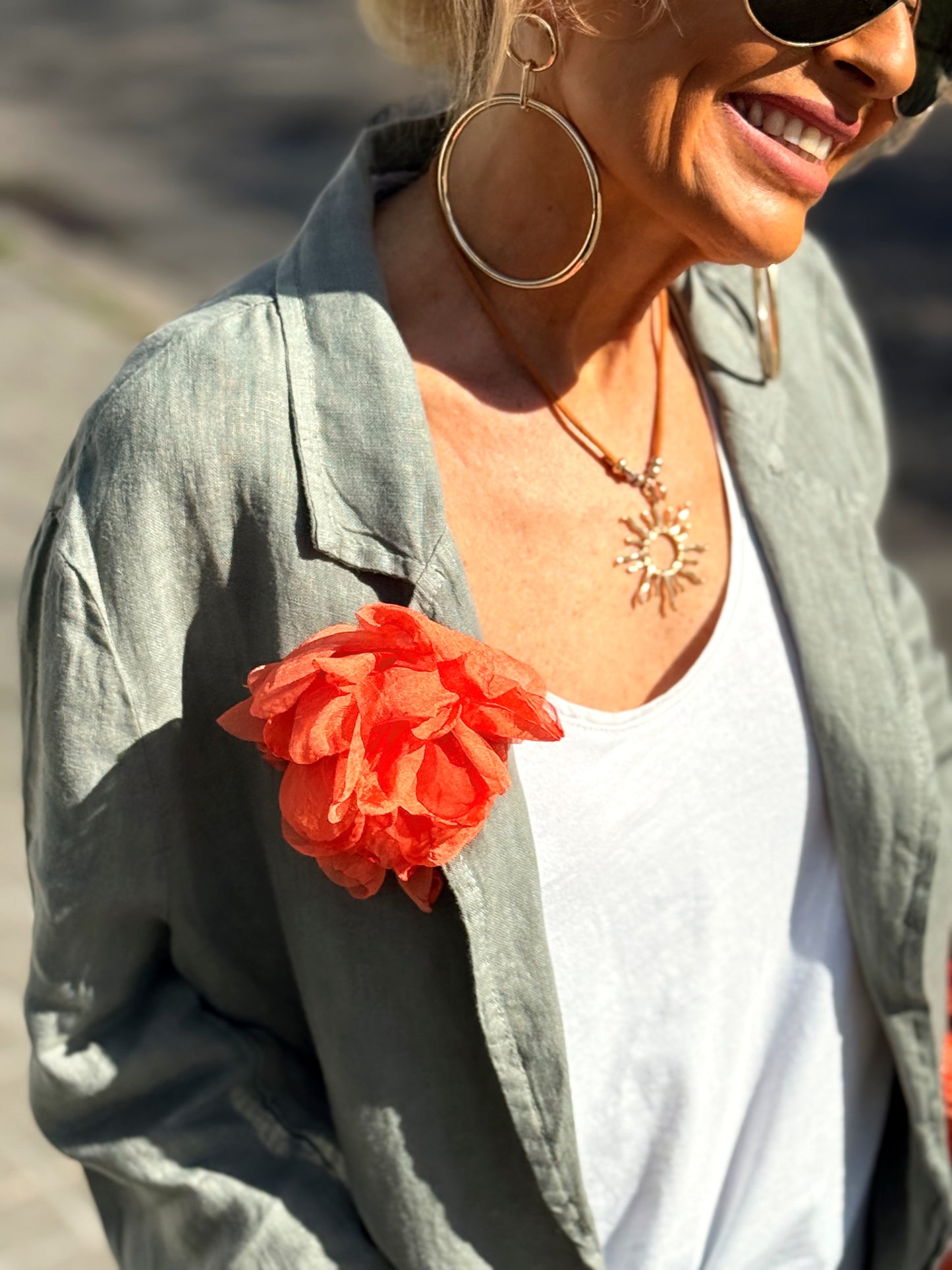 BROCHE FLORES AGATA  MULTICOLOR