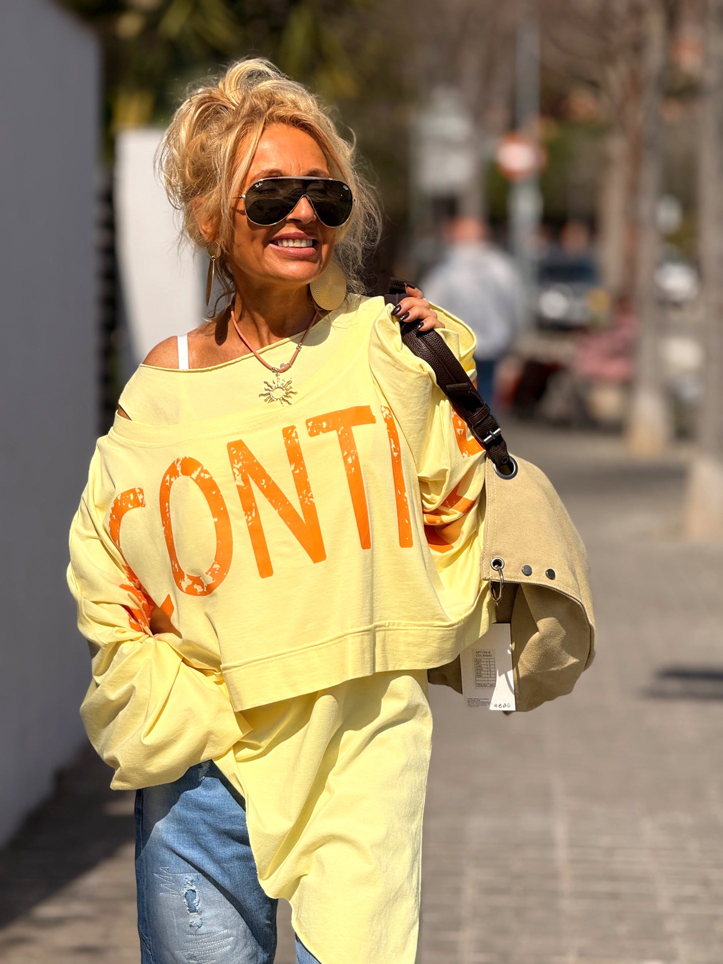 TOP ASIMÉTRICO MULTICOLOR