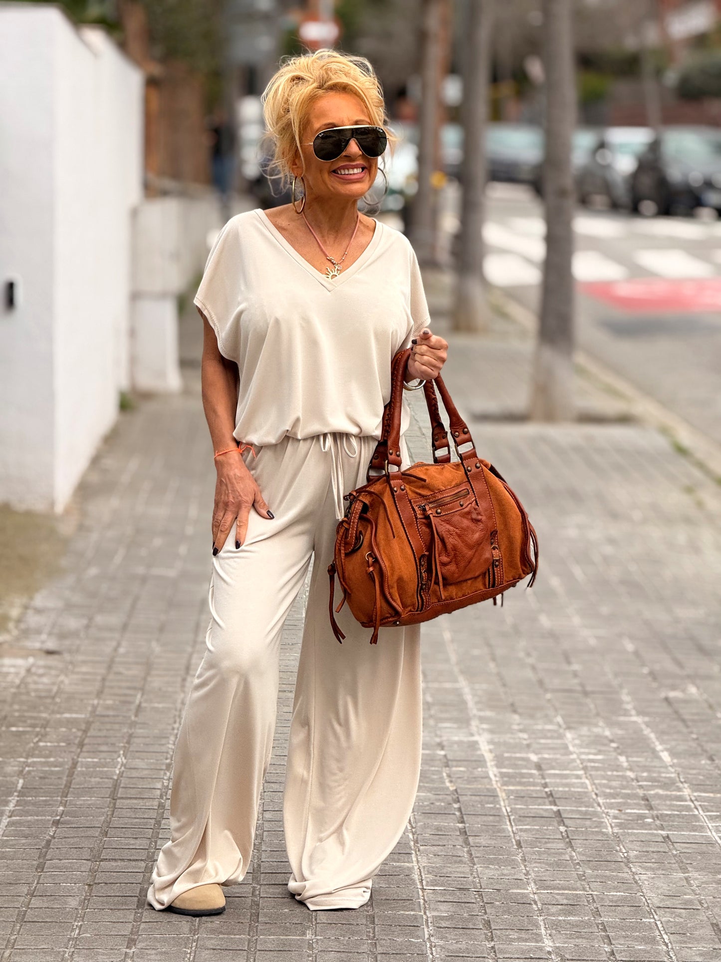 CONJUNTO PANTALON-BLUSA ALBA MULTICOLOR