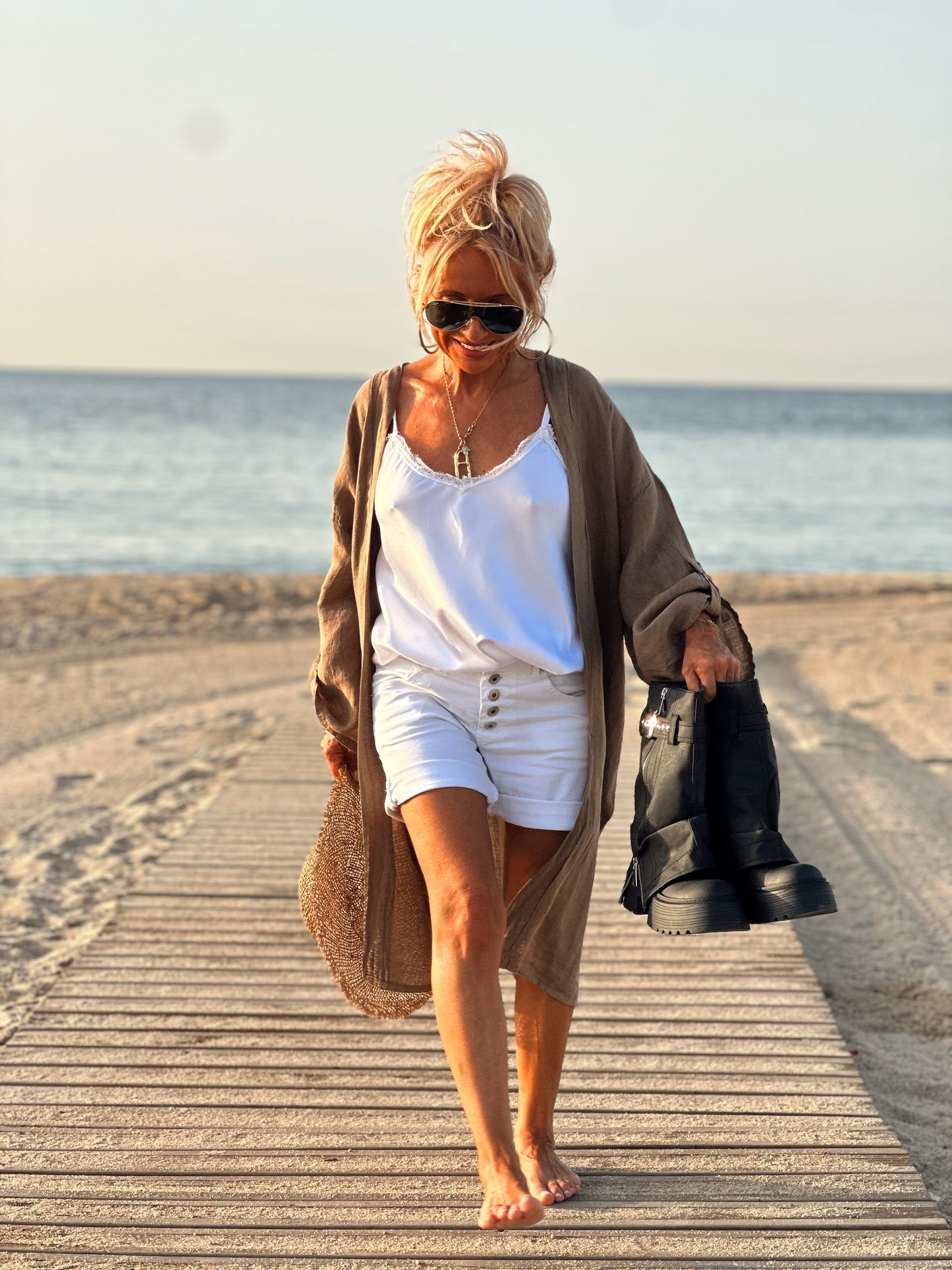 CHAQUETA LINO BETTY MULTICOLOR