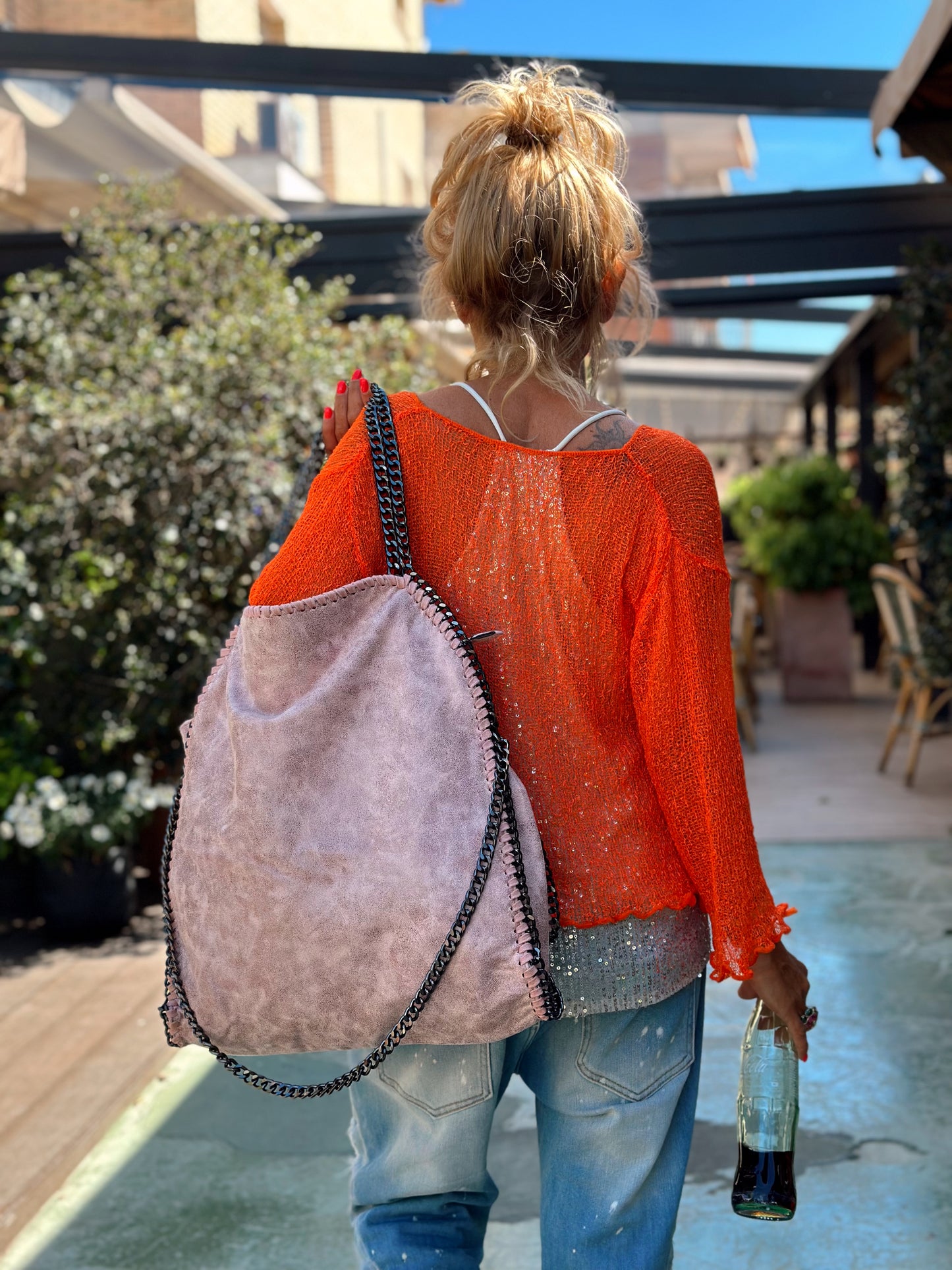 BOLSO VINTAGE ROSA