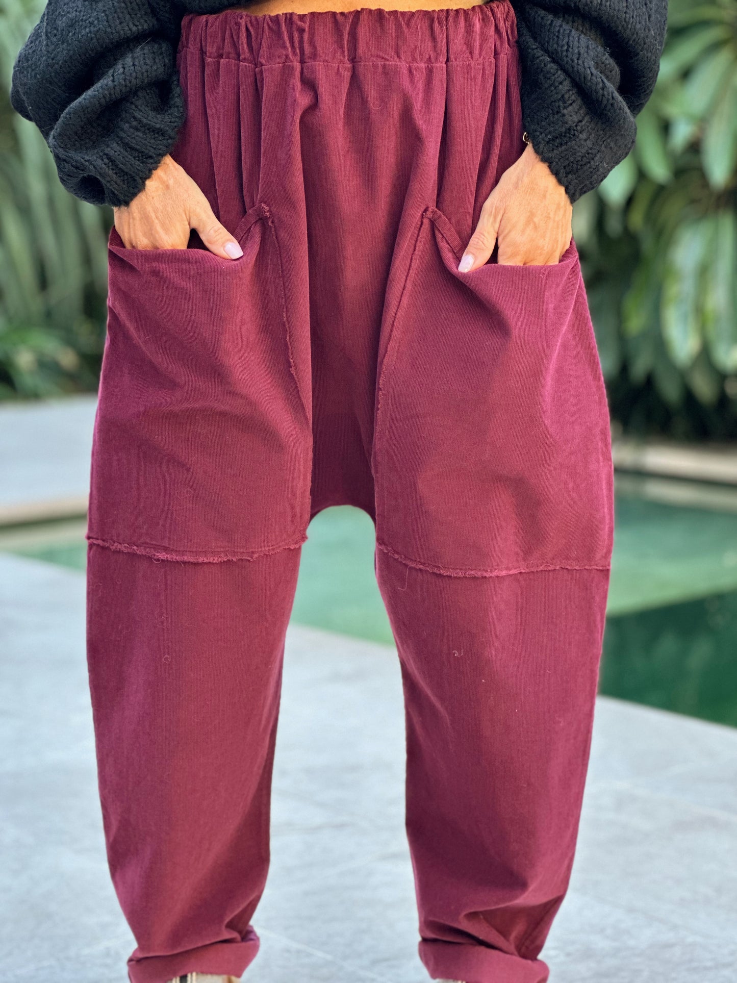 PANTALON OVERSIZE PANA JEROME BORDEAUX